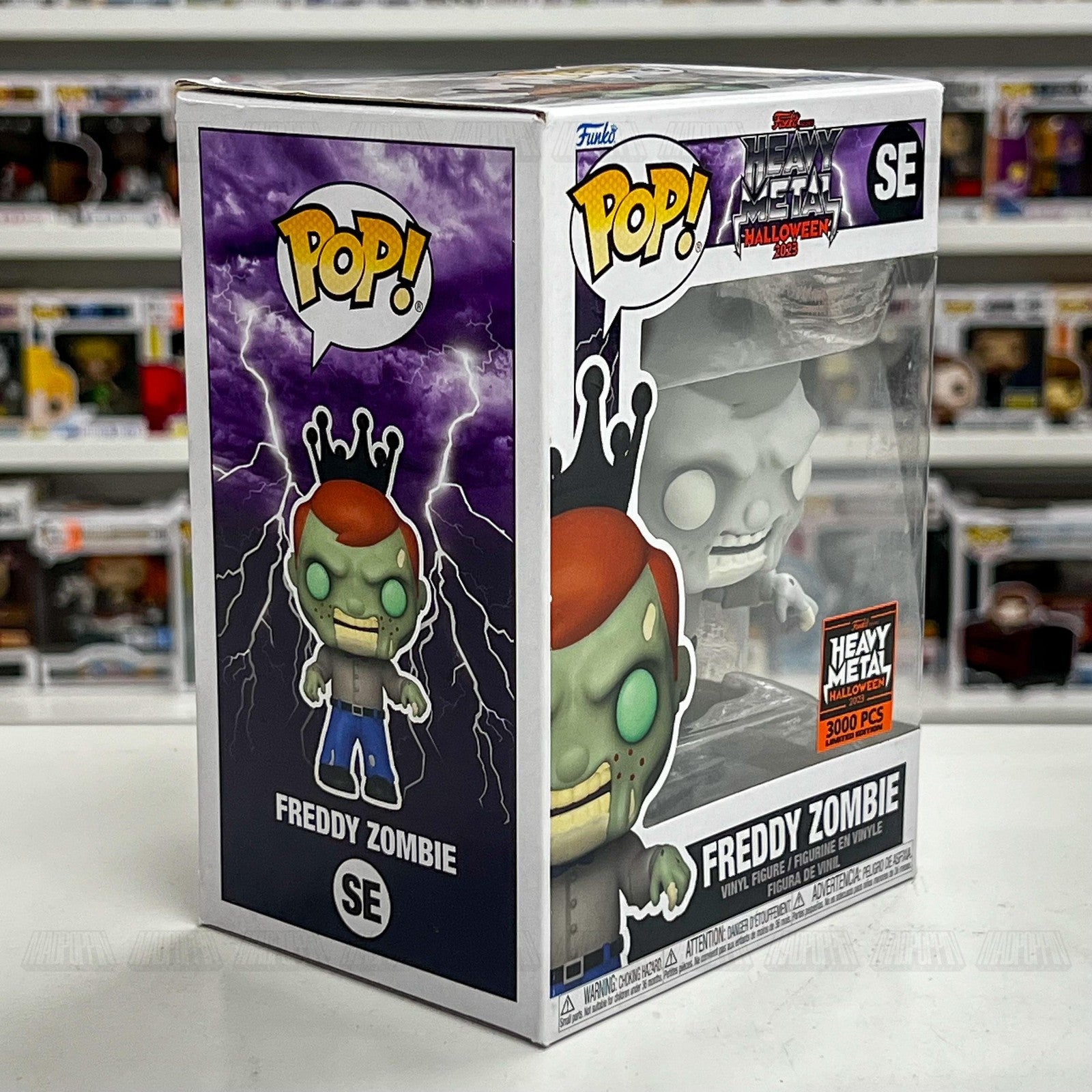 Funko Pop Freddy Zombie SE Heavy Metal Halloween 2023 Limited 3000 Vinyl Figure