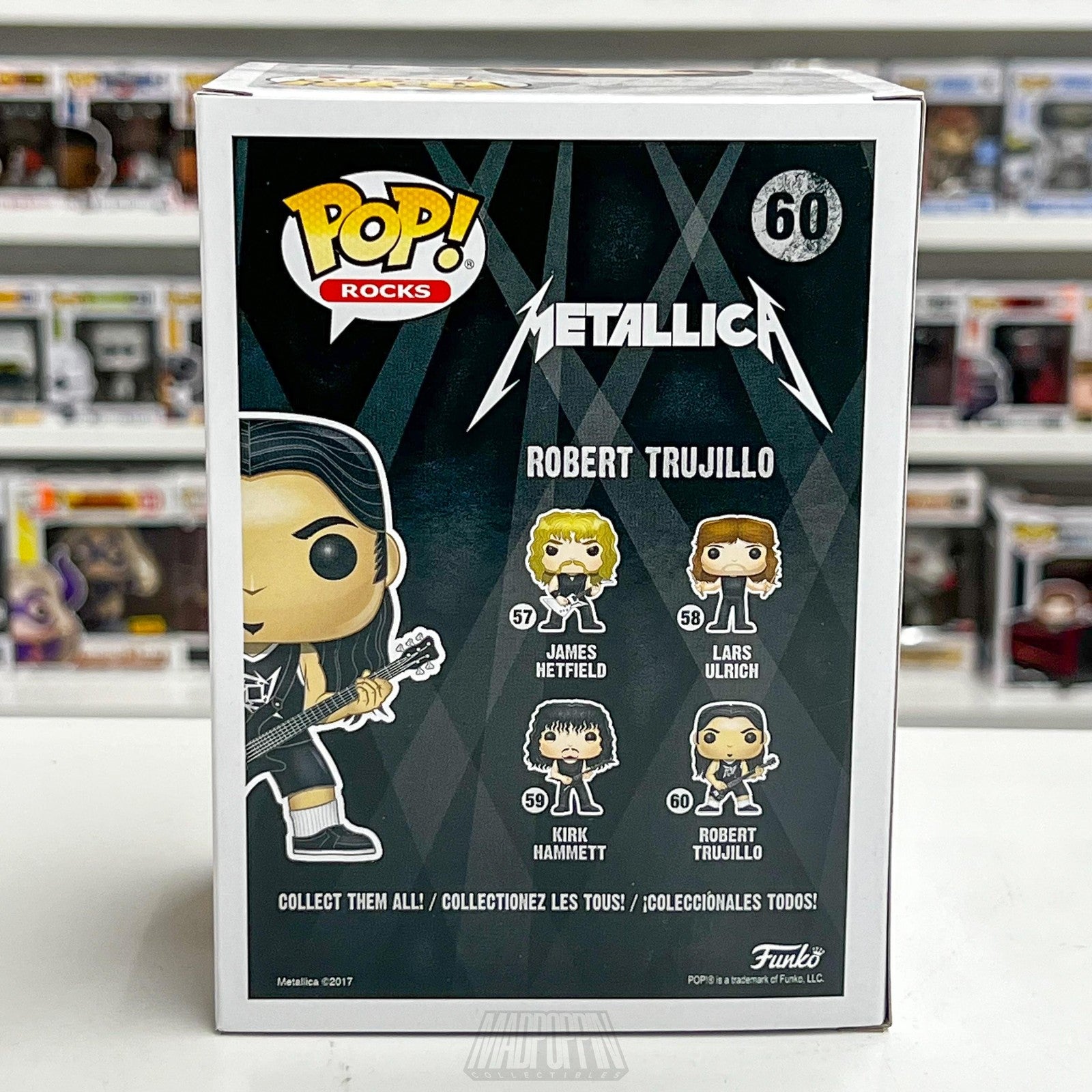 Funko Pop Rocks Metallica Robert Trujillo 60 Vinyl Figure New Box Collector Toy