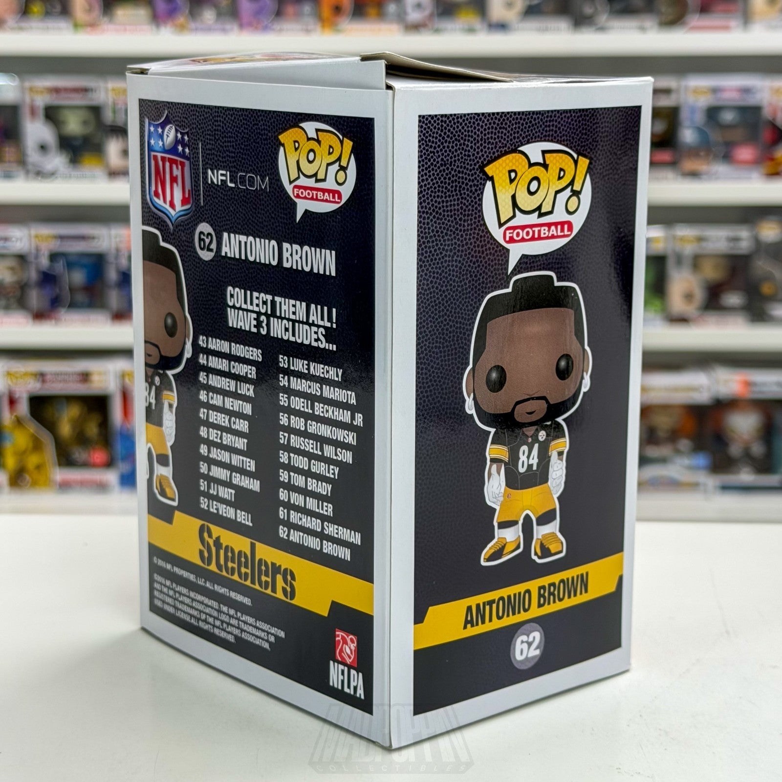 Funko Pop Football NFL Pittsburgh Steelers Antonio Brown 62 Wave 3 Vinyl Figure4