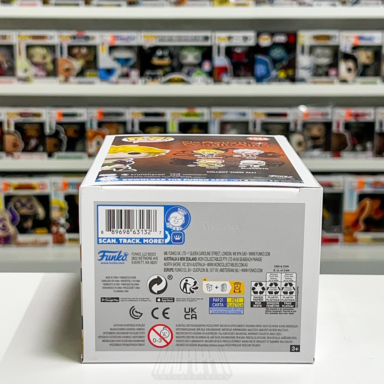 Funko Pop Animation Seven Deadly Sins Meliodas 1344 PX Previews Glow Chase Anime