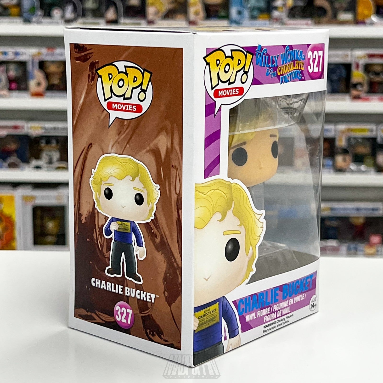 Funko Pop Movies Willy Wonka Chocolate Factory Charlie Bucket Golden Ticket 327