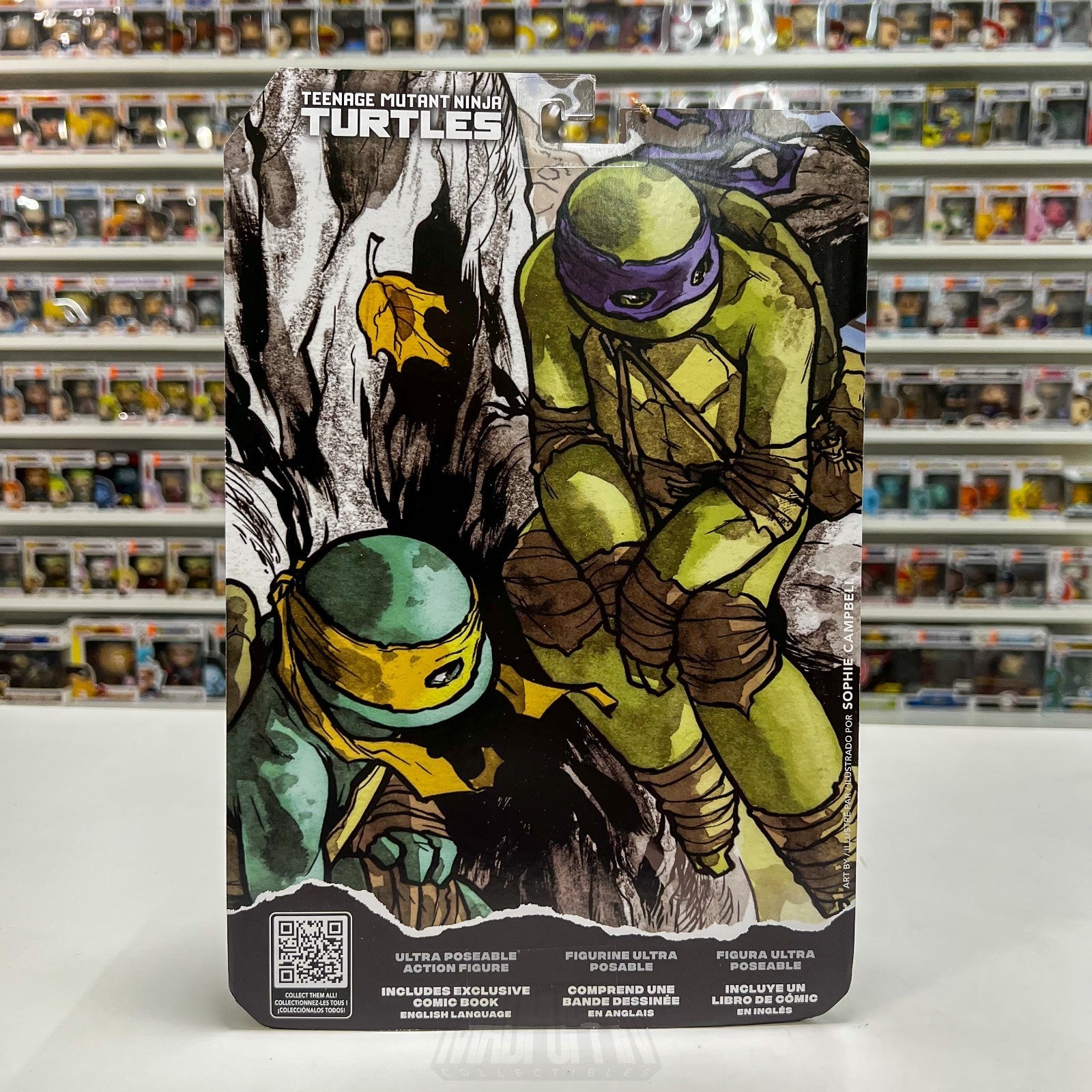 McFarlane Toys TMNT Teenage Mutant Ninja Turtles Donatello Page Punchers Micro