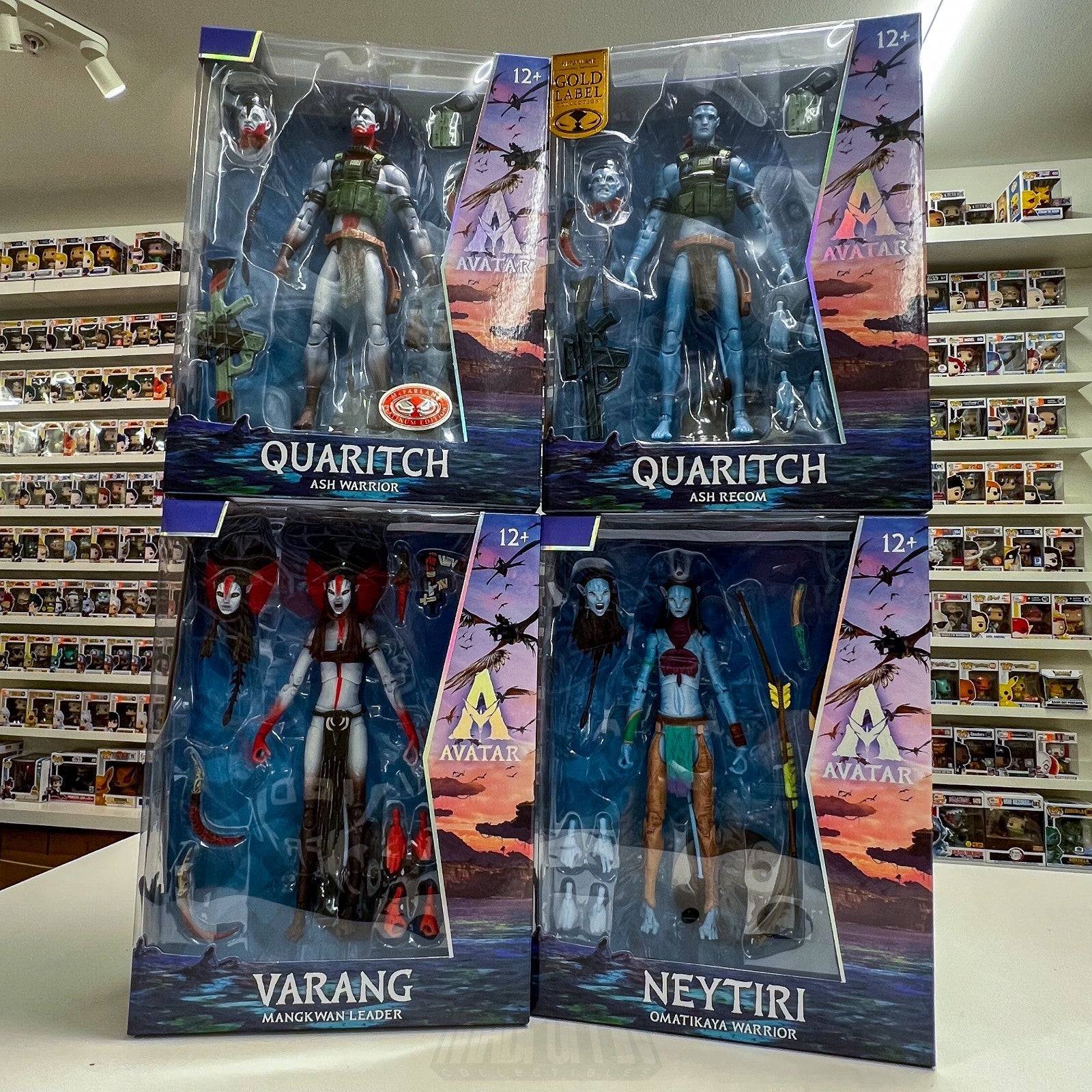 McFarlane Toys Avatar Set of 4 Gold Label RED PLATINUM 7 Inch Action Figures NIB