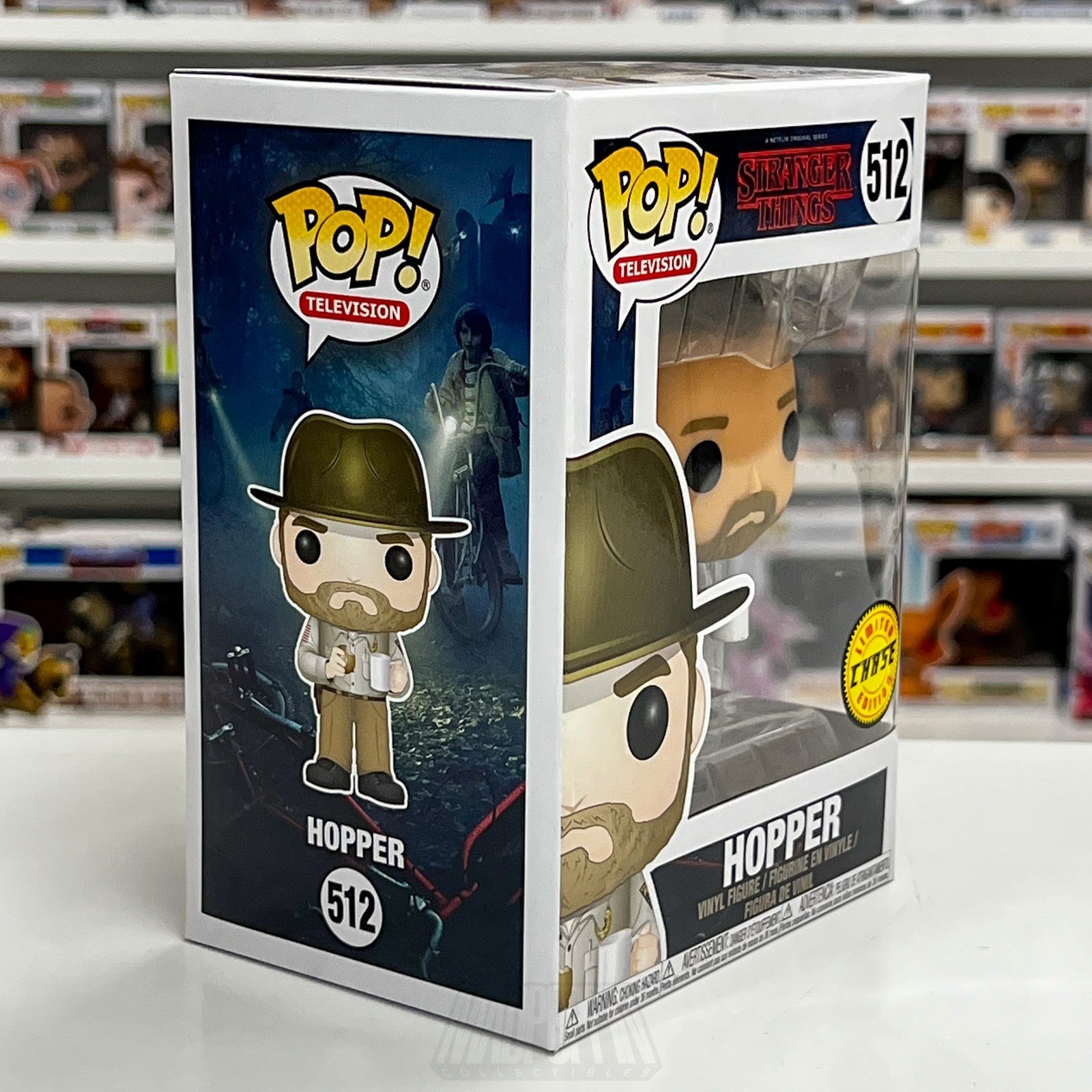 Funko Pop Television Stranger Things Hopper w/Donut Chase 512 Toy Vinyl Figure5