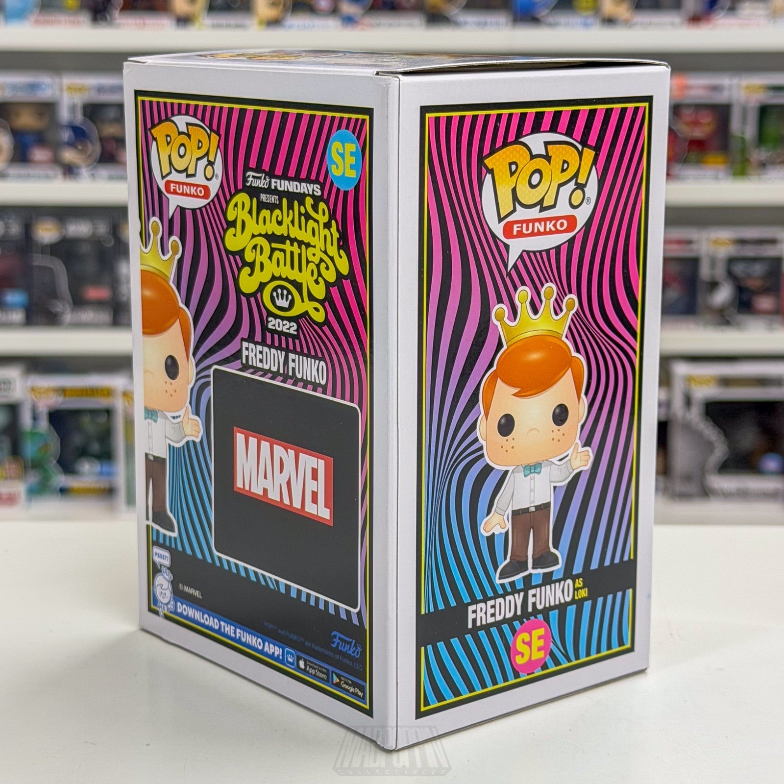 Funko Pop Fundays Blacklight Battle Freddy as Loki Metallic LE 500 PCS SE Marvel4