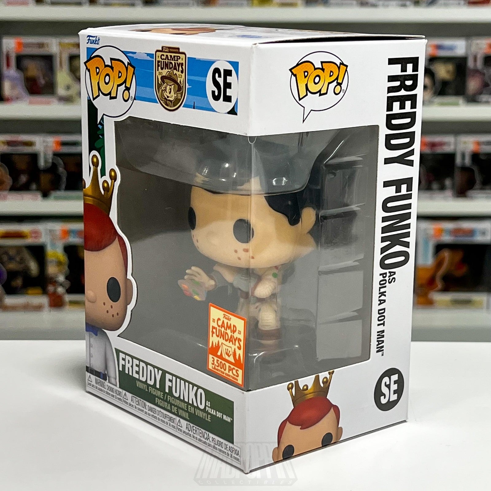 Funko Pop Freddy Funko as Polka-Dot Man SE Camp Fundays 2023 3500 Vinyl Figure