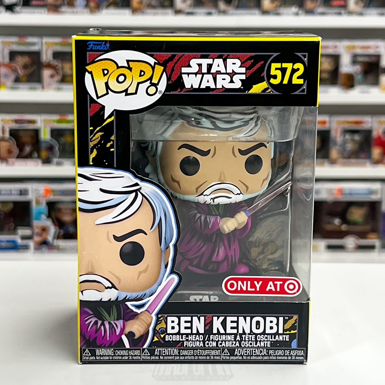 Funko Pop Star Wars Ben Kenobi Retro Target 572 Jedi Knight ForceVinyl Figure0