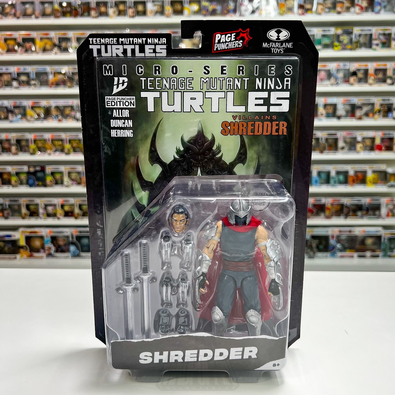 McFarlane Toys TMNT Teenage Mutant Ninja Turtles Shredder Page Punchers Villains