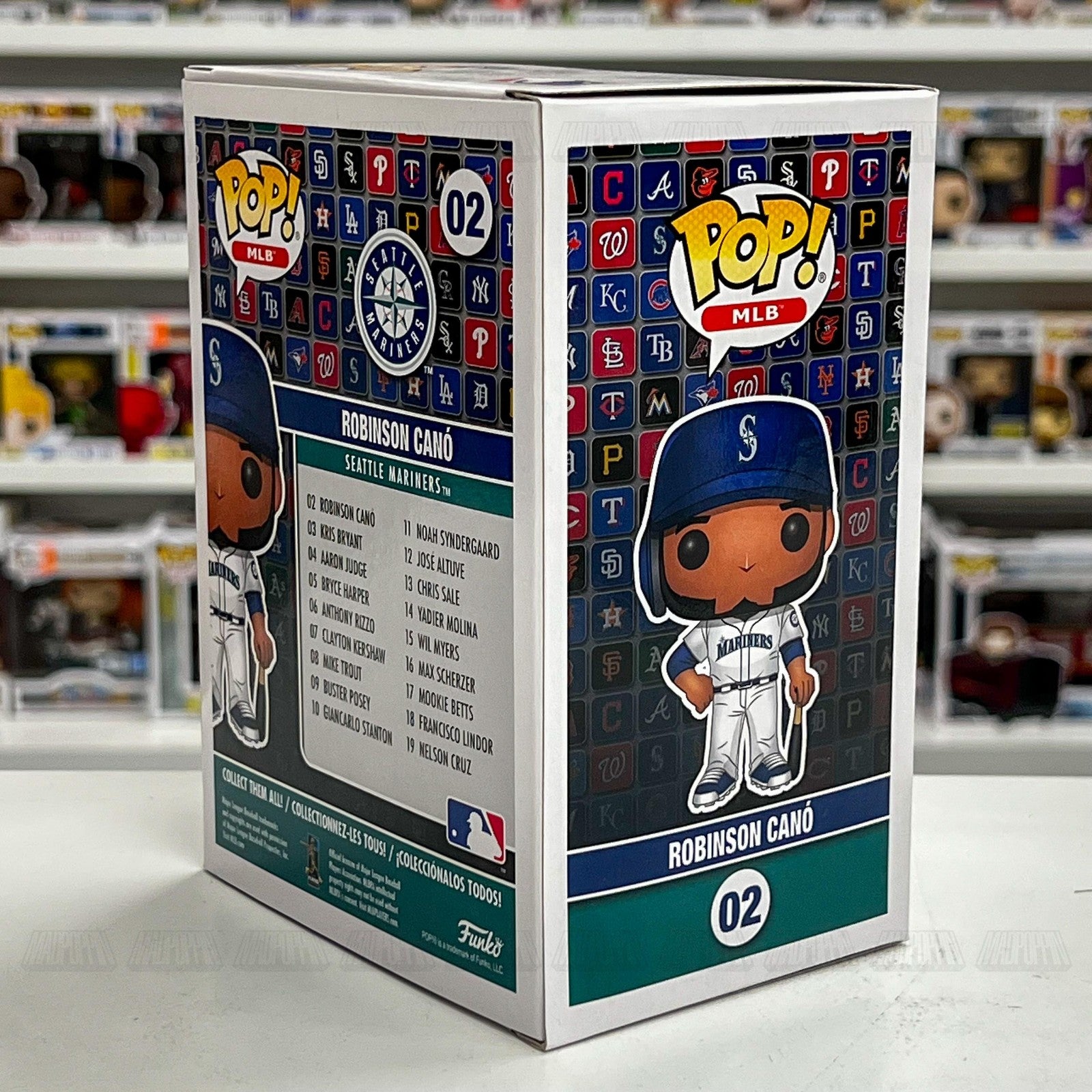Funko Pop MLB Robinson Cano Seattle Mariners 02 Vinyl Figure Baseball NIB Mint