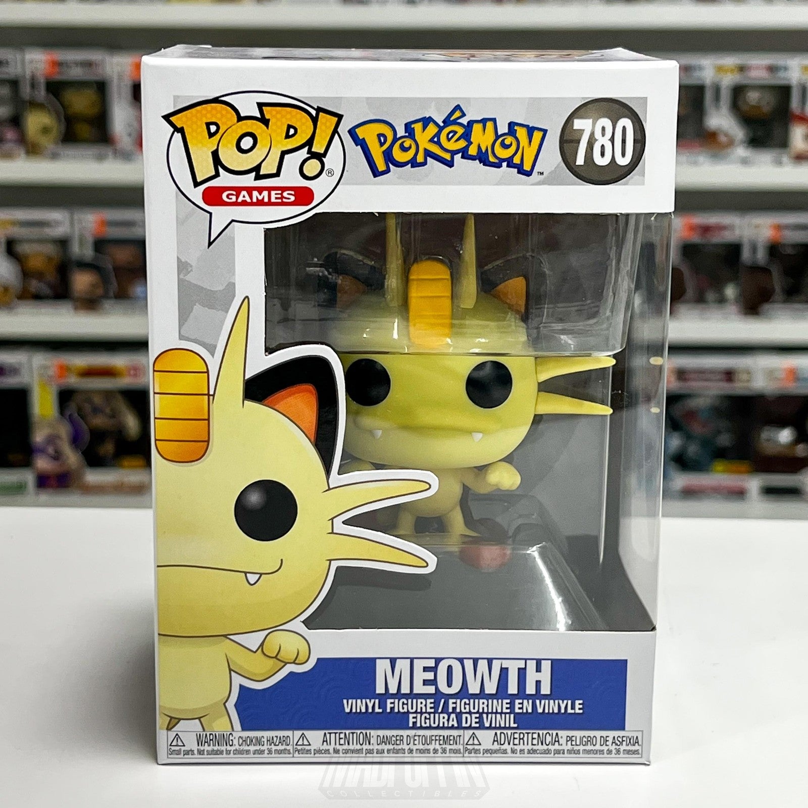Funko Pop! Games Pokemon Meowth 780 Vinyl Figure New Box NIB 2021 Toy TCG Cards