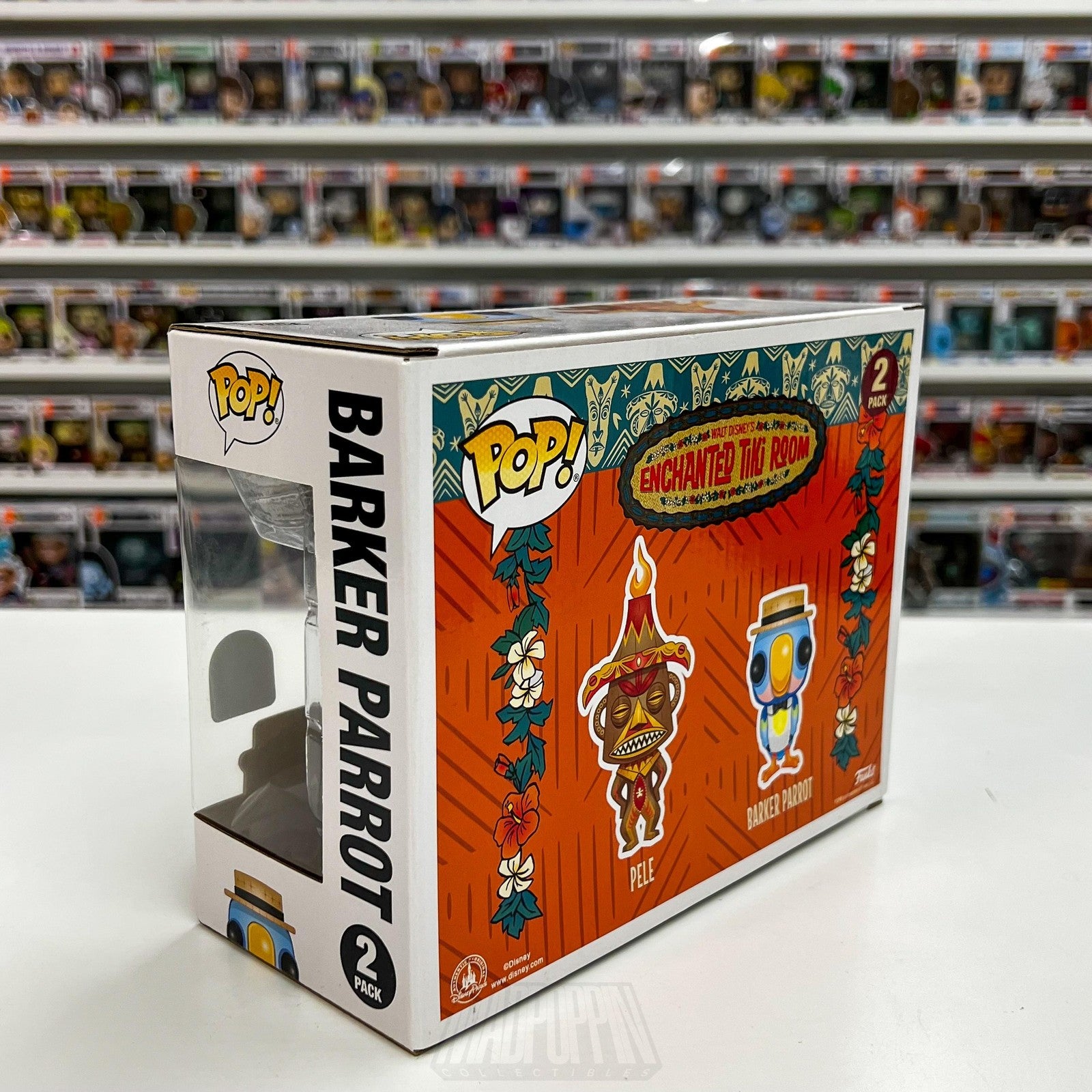 Funko Pop Disney Parks Enchanted Tiki Room Pele & Barker Parrot 2 Pack Exclusive