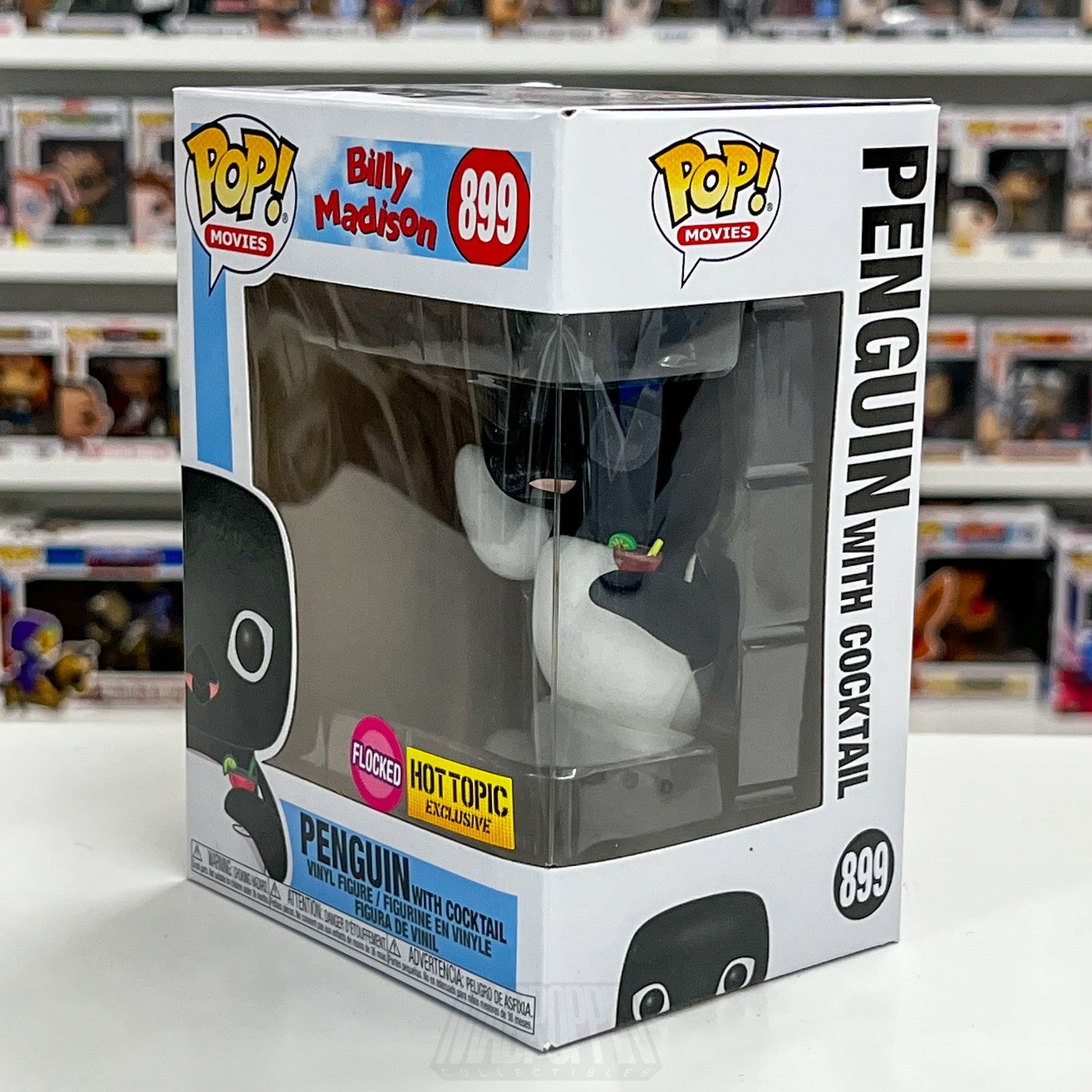 Funko Pop Movies Billy Madison Penguin w/Cocktail Hot Topic Flocked 899 Figure1
