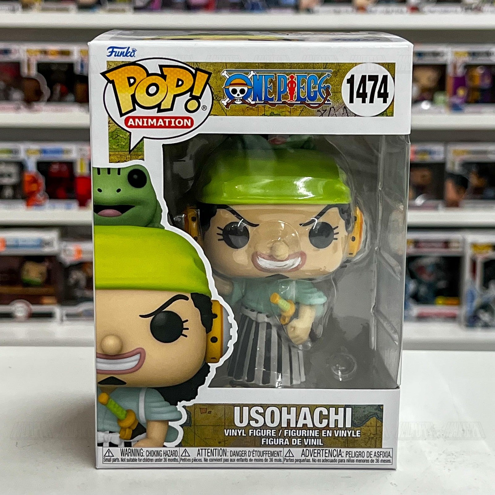 Funko Pop! Animation One Piece Usohachi #1474 Vinyl Figure New in Box Wano Arc