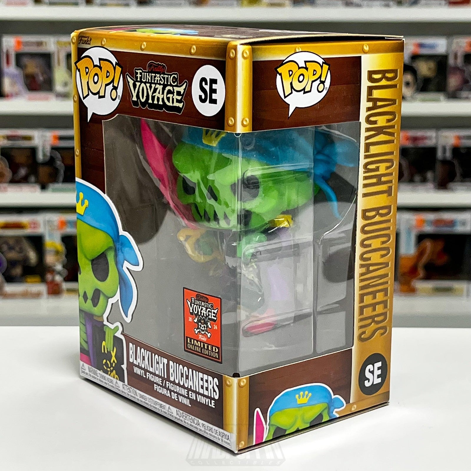 Funko Pop Blacklight Buccaneers SE Funtastic Voyage Fundays Vinyl Figure Limited