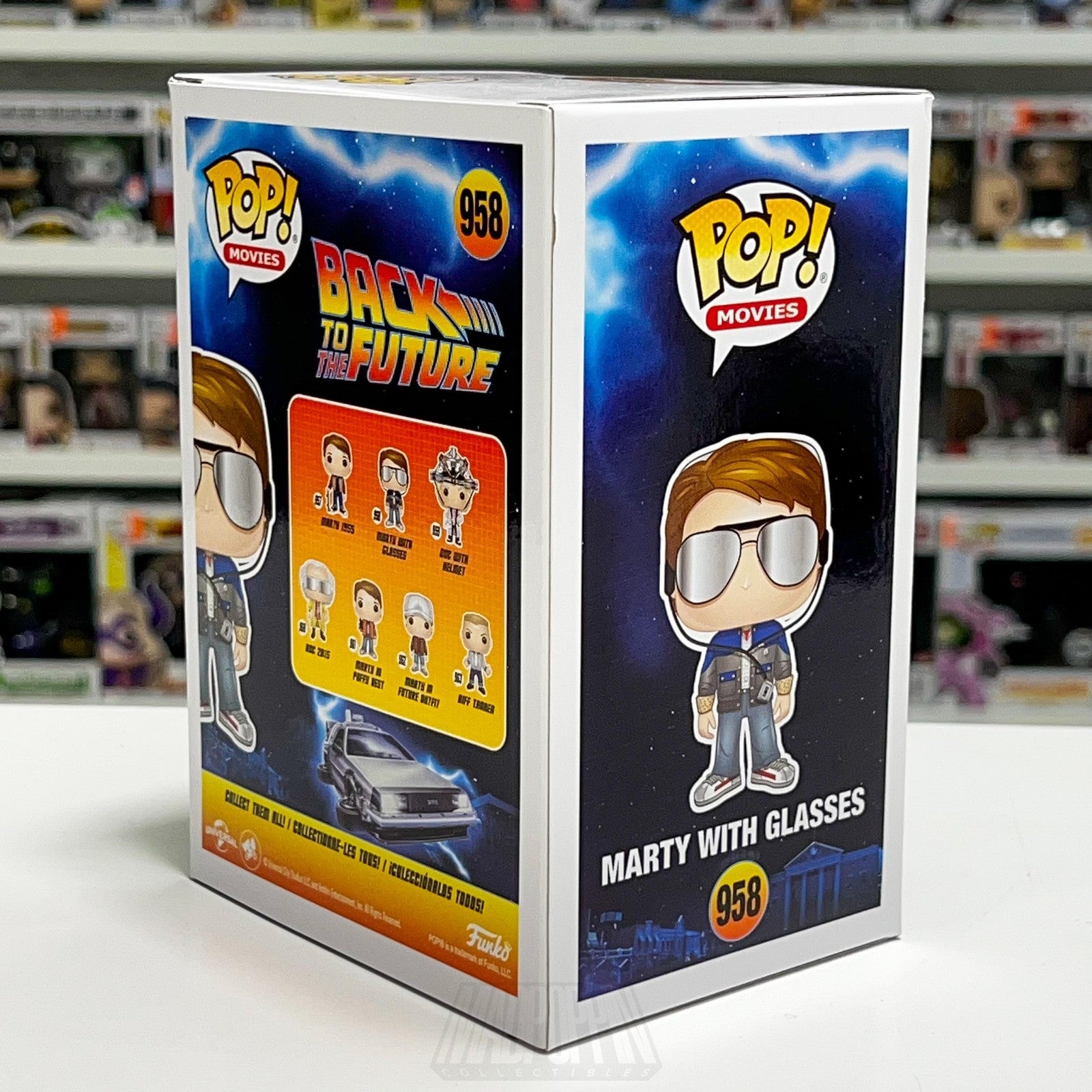 Funko POP! Movies Back to the Future Marty with Glasses #958 Vinyl Figure Toy