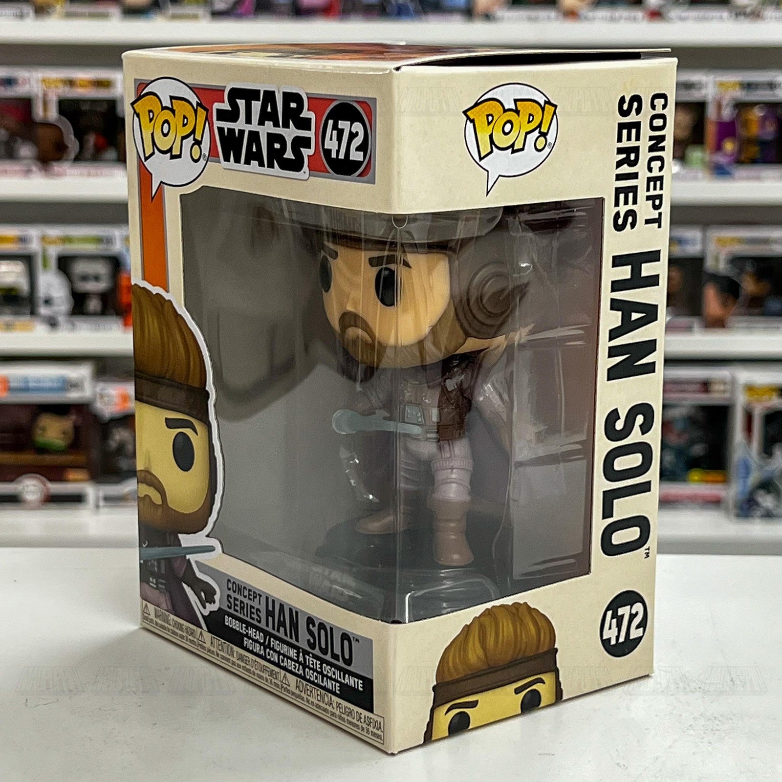 Funko Pop Star Wars Concept Series Han Solo #472 Bobble-Head Vinyl Figure New