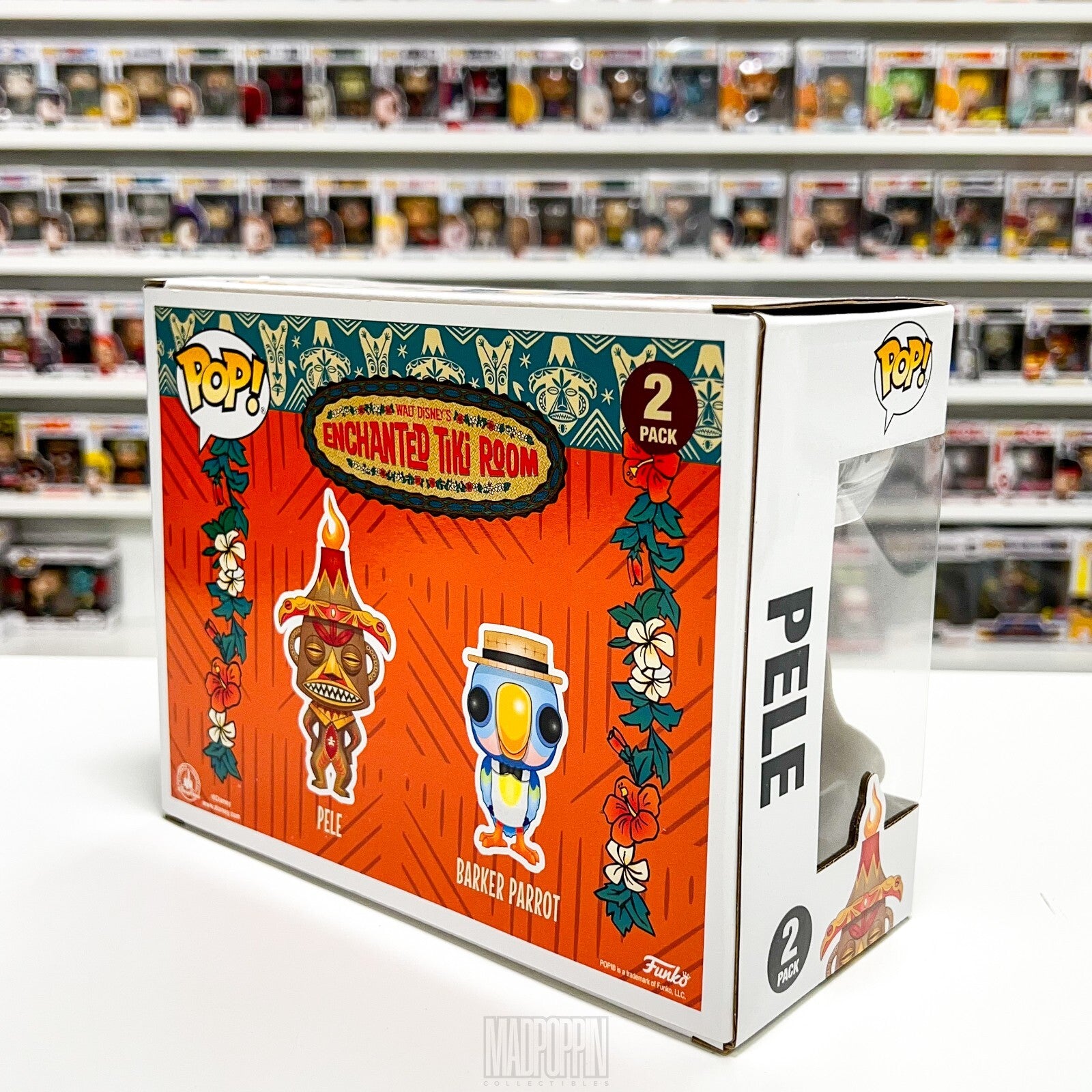 Funko Pop Disney Enchanted Tiki Room Pele & Barker Parrot Parks Exclusive 2 Pack