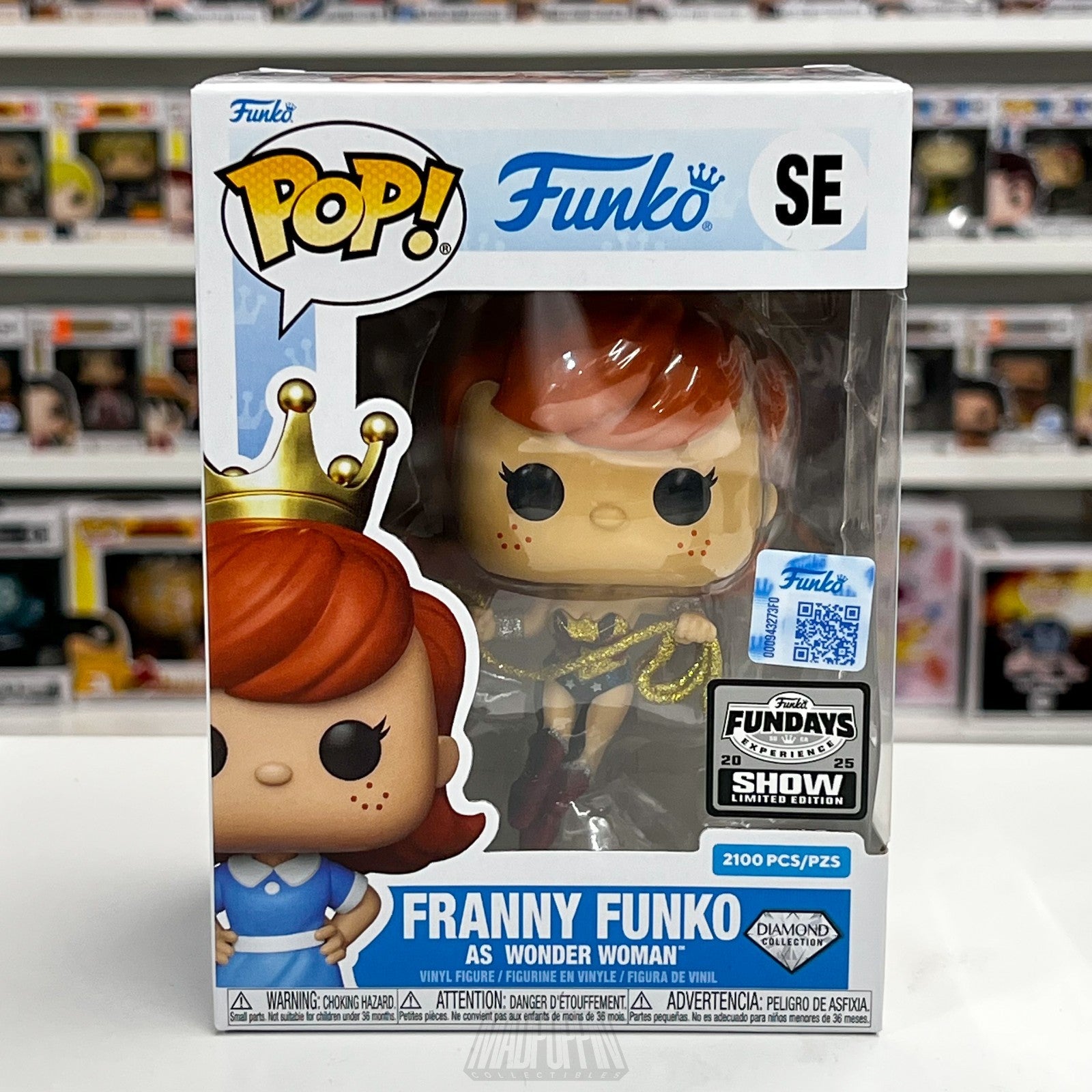 Funko Pop Fundays Experience 2025 Franny as Wonder Woman Diamond 2100pcs SE