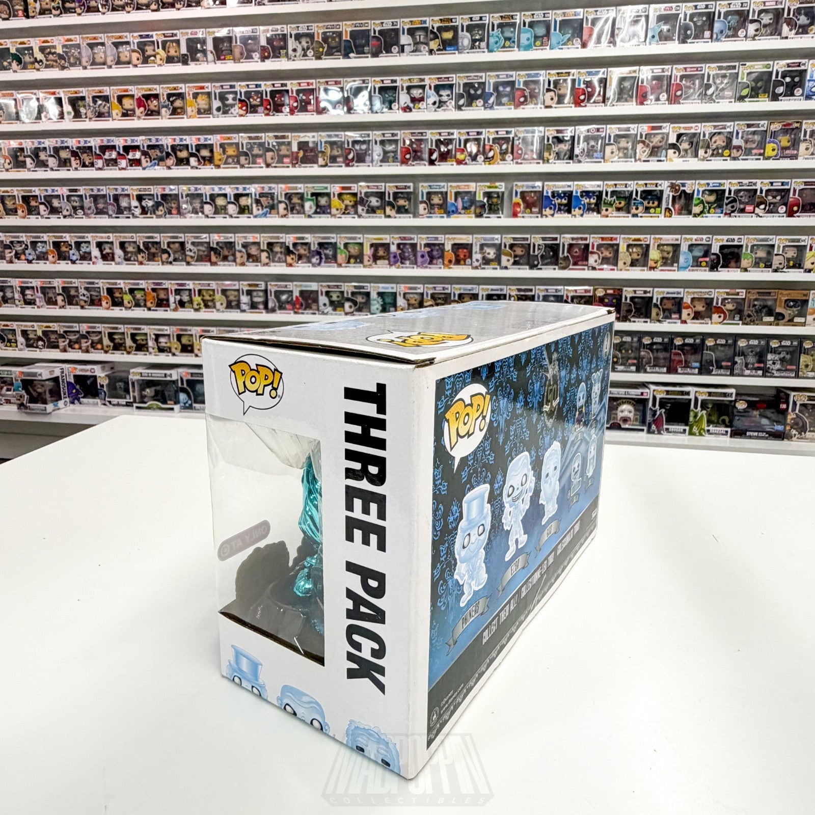 Funko Pop Disney Haunted Mansion Phineas Ezra Gus Chrome Target 3 Pack Figure2