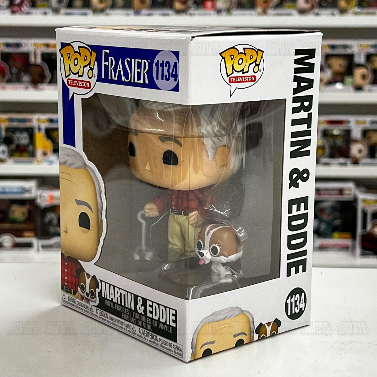 Funko Pop Frasier Martin & Eddie #1134 Television Vinyl Figure New Collectible