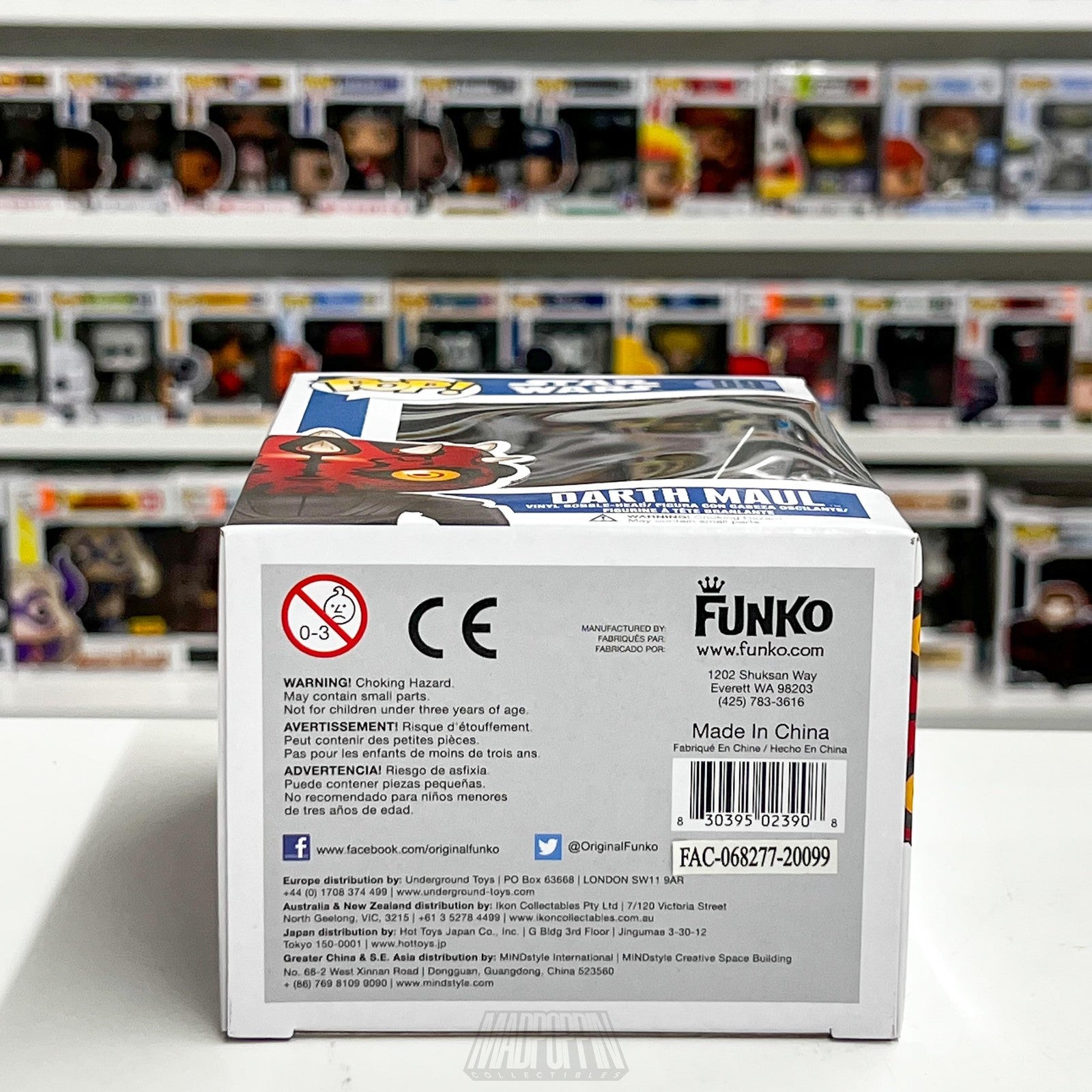 Funko Pop Star Wars Darth Maul 09 Sith Lord Blue Box Vinyl Bobble-Head Figure