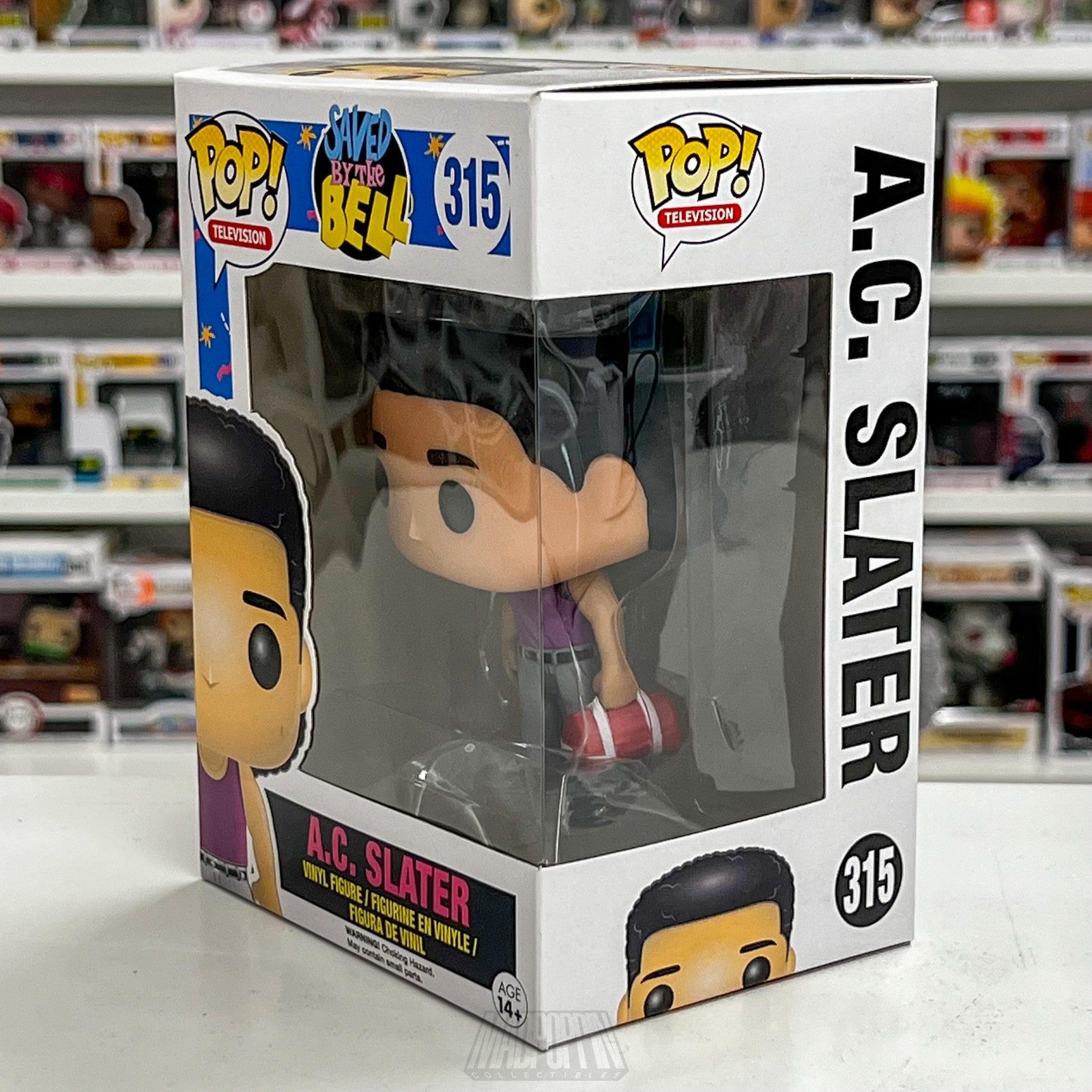Funko Pop Saved By The Bell A.C. Slater 315 TV Vinyl Figure Collectible Boxed