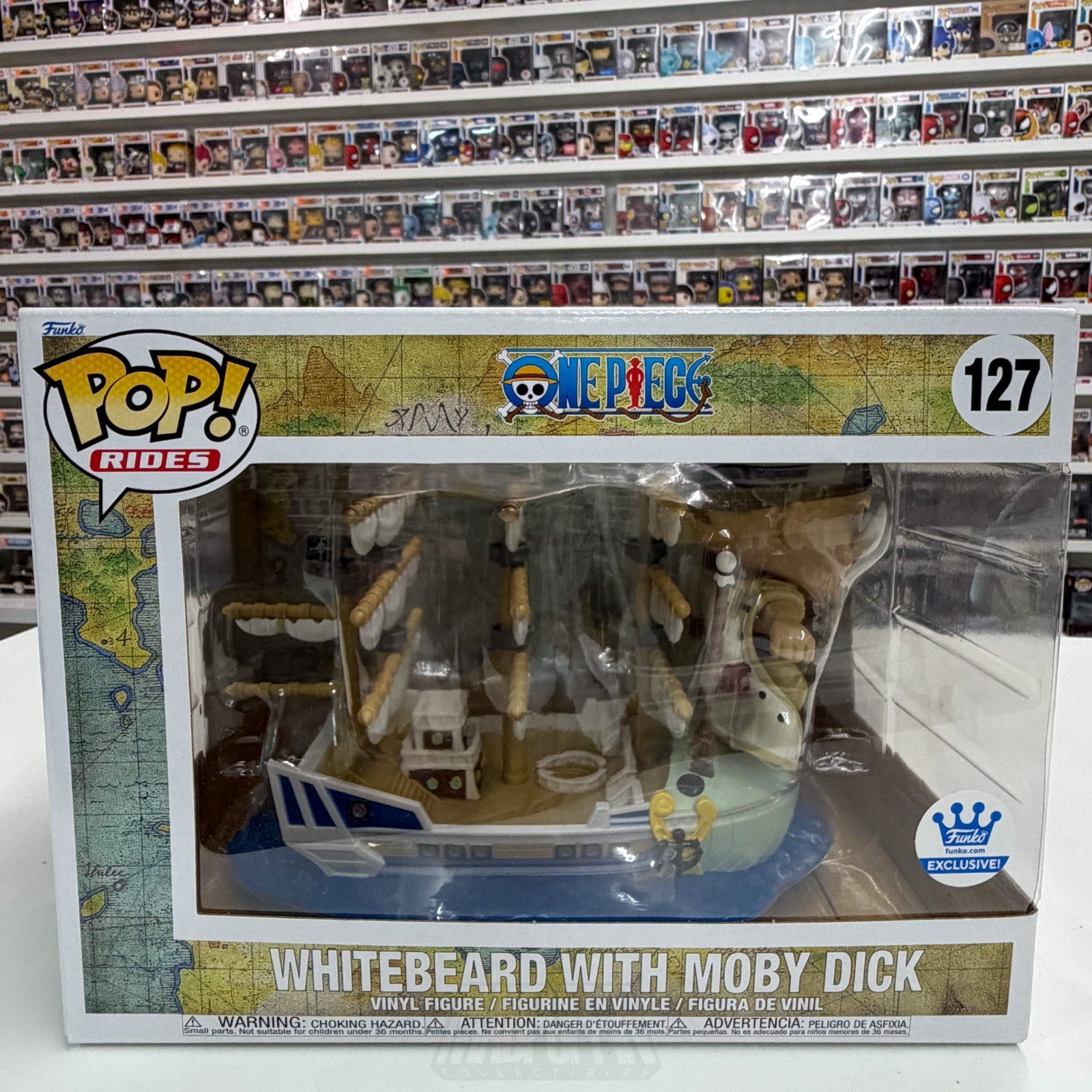 Funko Pop Ride Anime One Piece Whitebeard with Moby Dick 127 Battleship Figure0