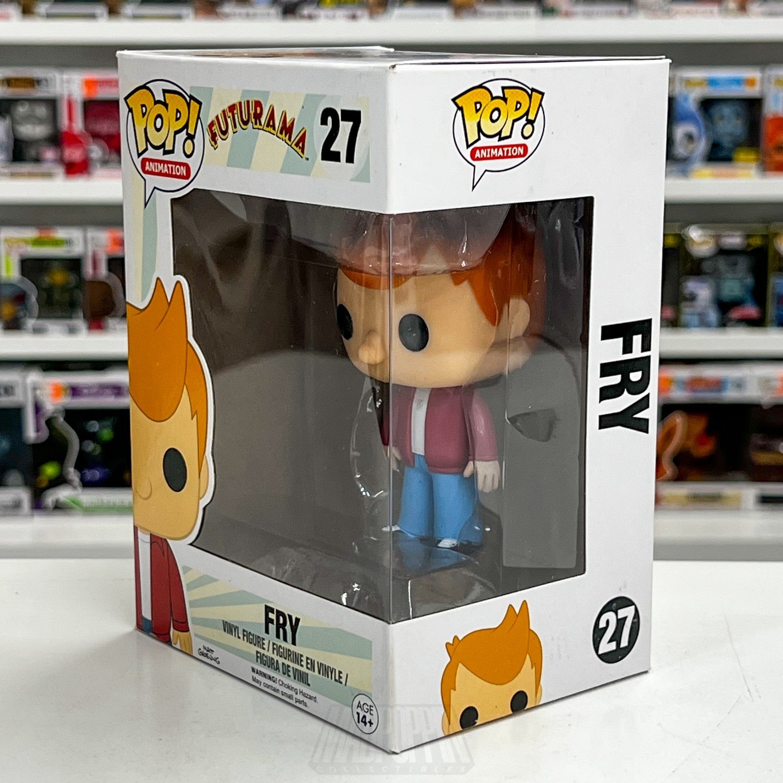 Funko Pop Animation Futurama Fry 27 Vaulted Sci-Fi Cartoon Network Vinyl Figure1