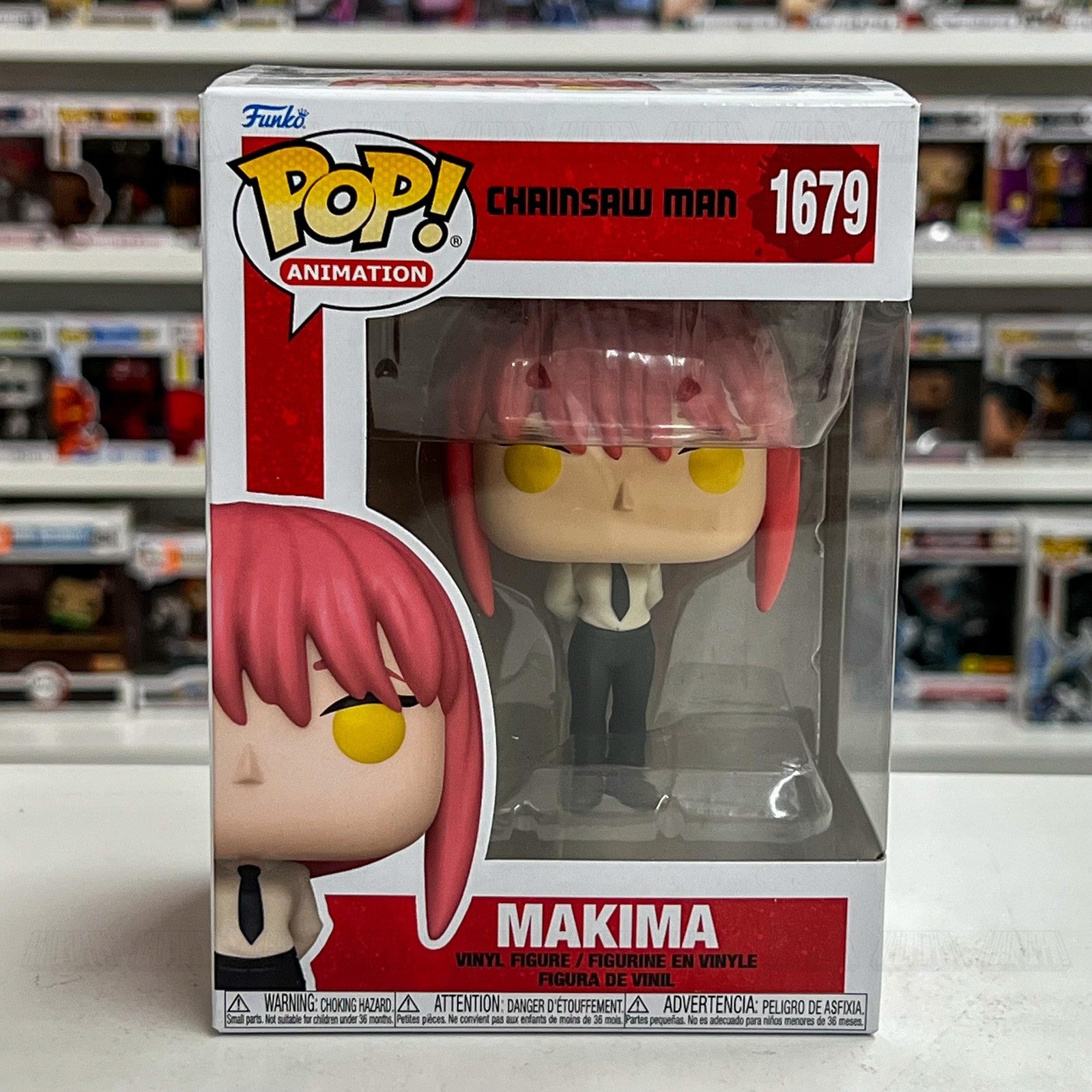 Funko Pop! Animation Chainsaw Man Makima #1679 Vinyl Figure Anime New in Box
