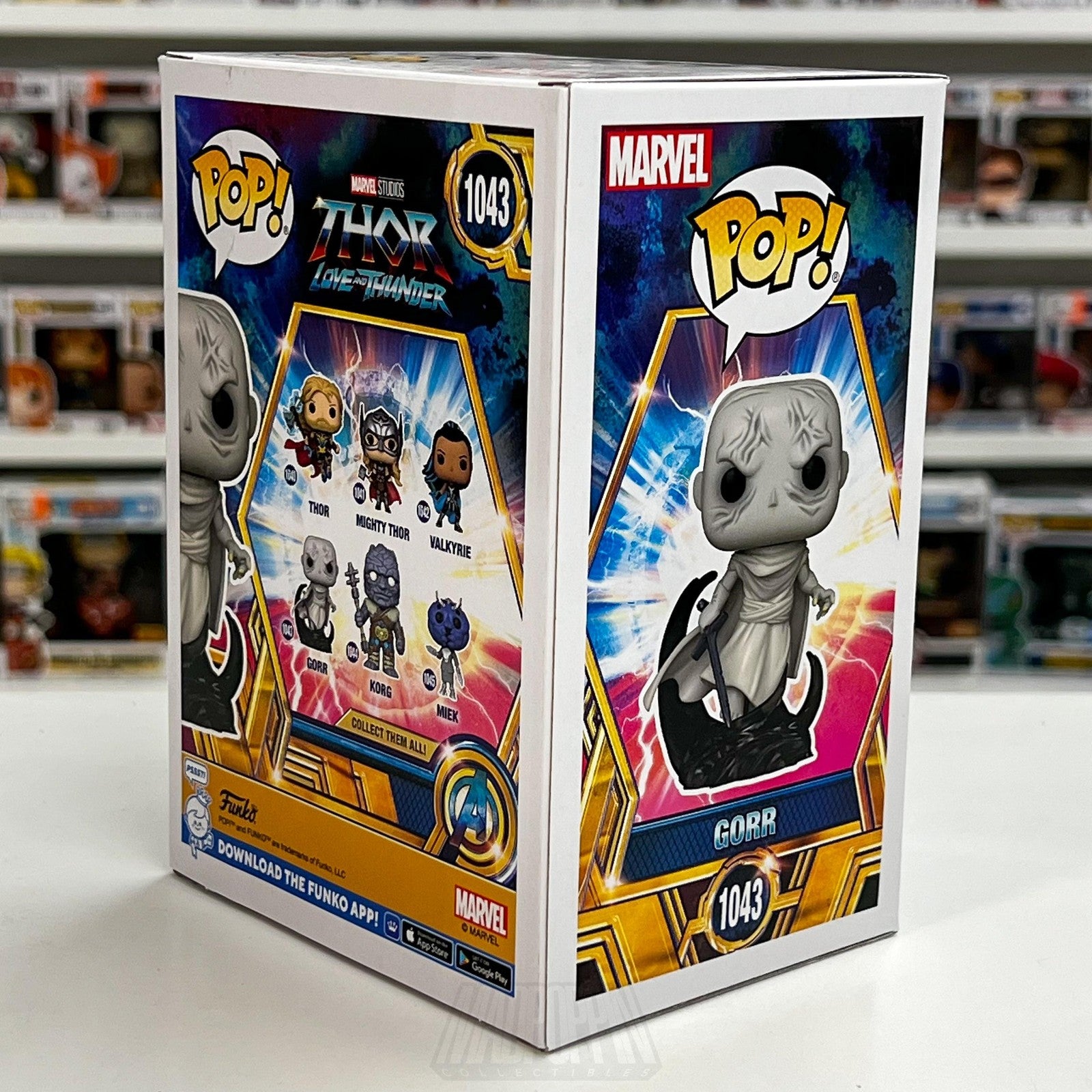 Funko Pop! Marvel Thor Love Thunder Gorr 1043 God Butcher Bobble-Head Figure Toy