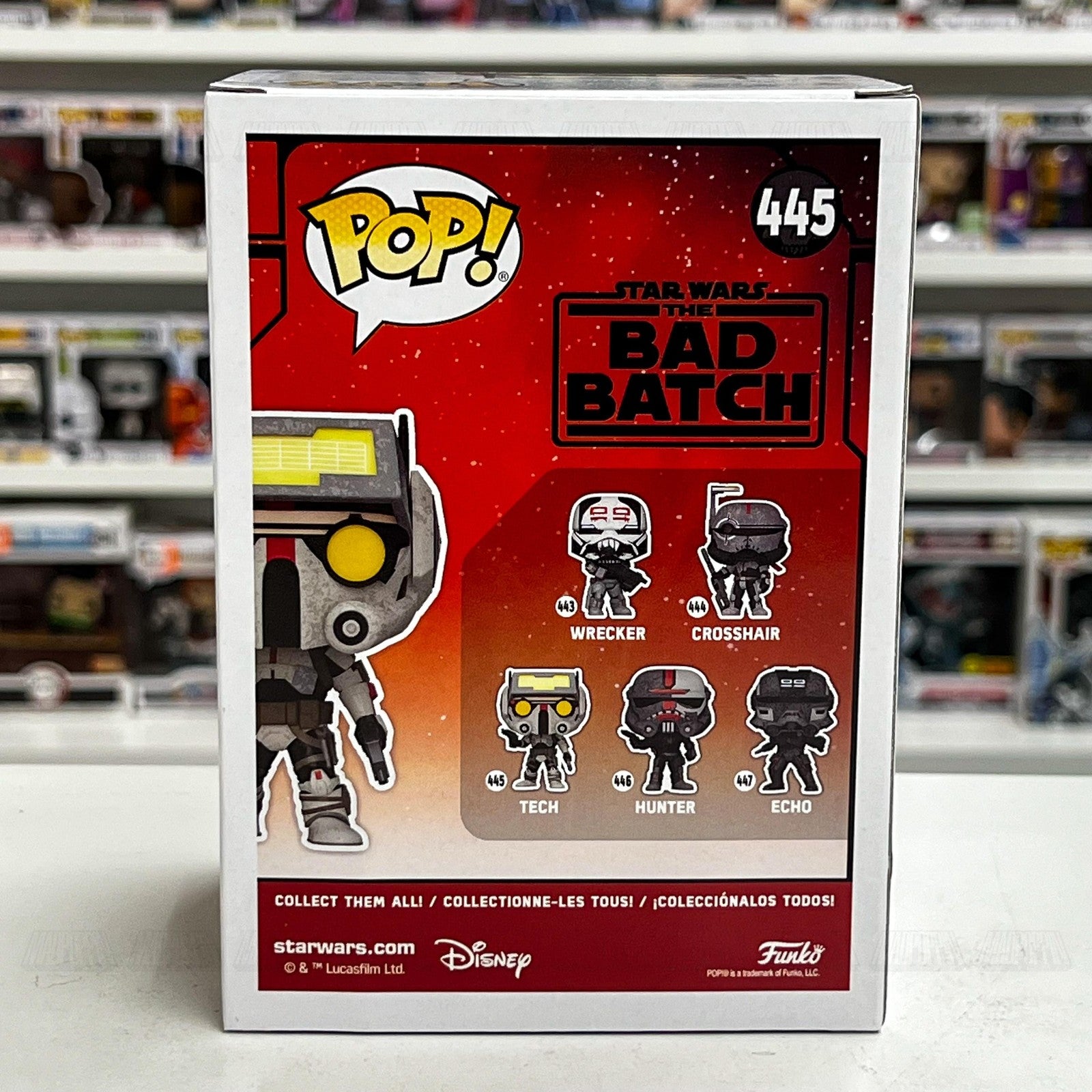 Funko Pop! Star Wars The Bad Batch Tech #445 Bobble-Head Vinyl Figure New In Box
