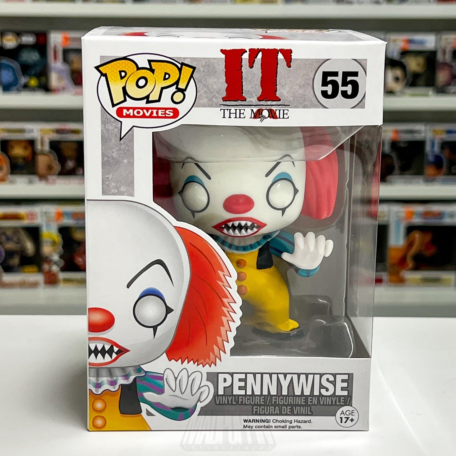 Funko Pop IT The Movie Pennywise 55 Vinyl Figure Tim Curry OG Alien Clown Horror