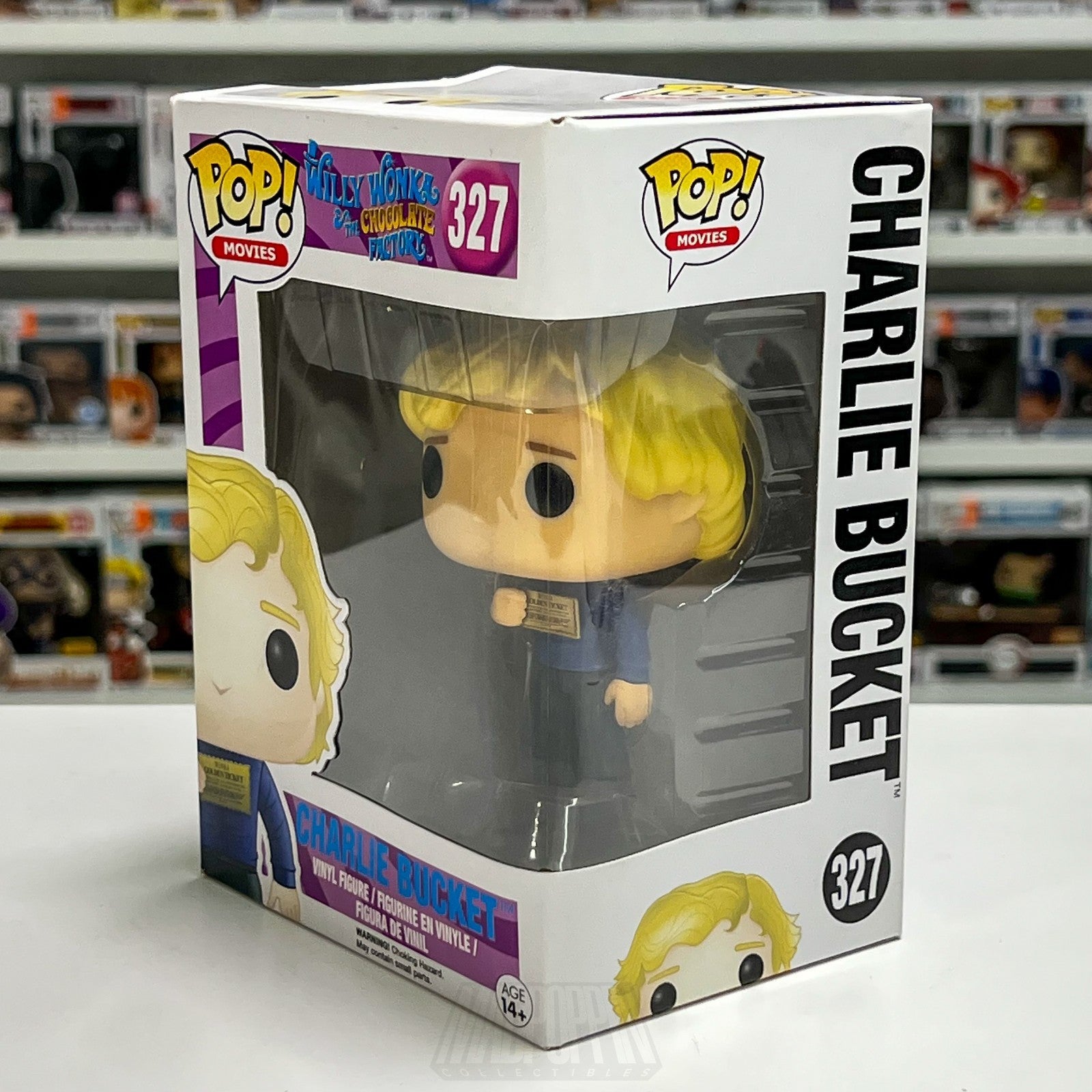 Funko Pop Movies Willy Wonka Chocolate Factory Charlie Bucket Golden Ticket 327