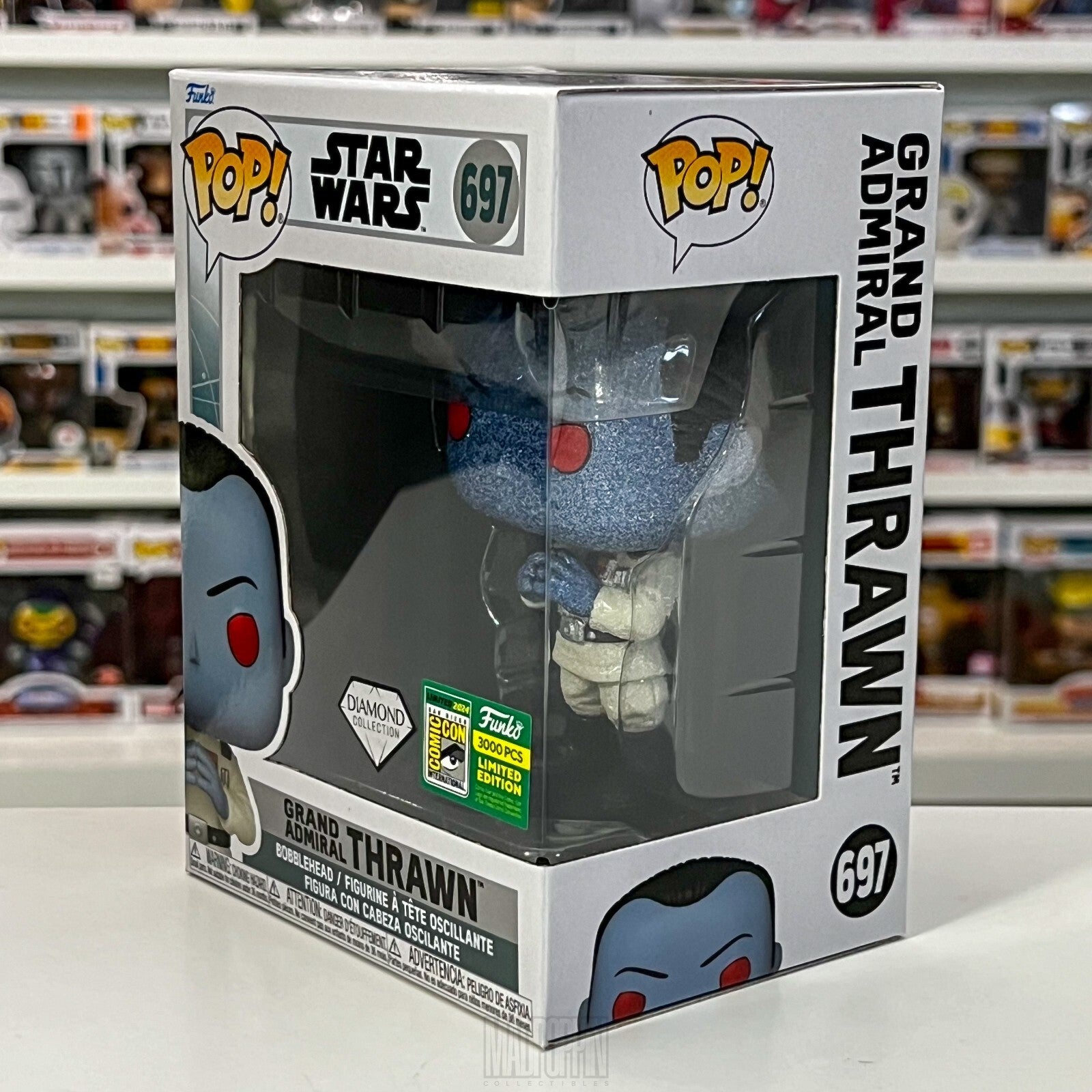 Funko Pop Star Wars Grand Admiral Thrawn Diamond SDCC 2024 Official Sticker 697