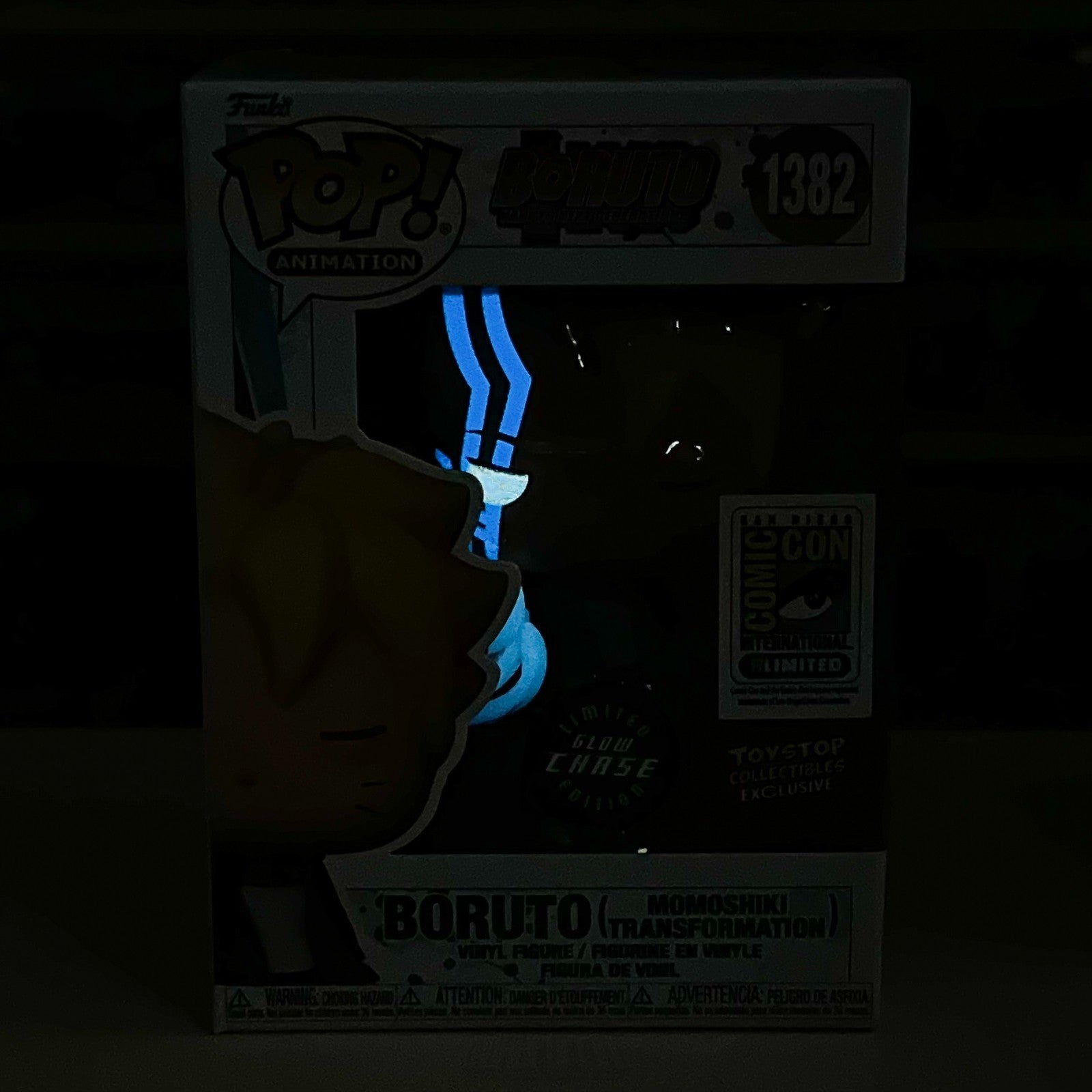 Funko Pop Anime Boruto Momoshiki Transformation Glow Chase SDCC Toy Stop 1382