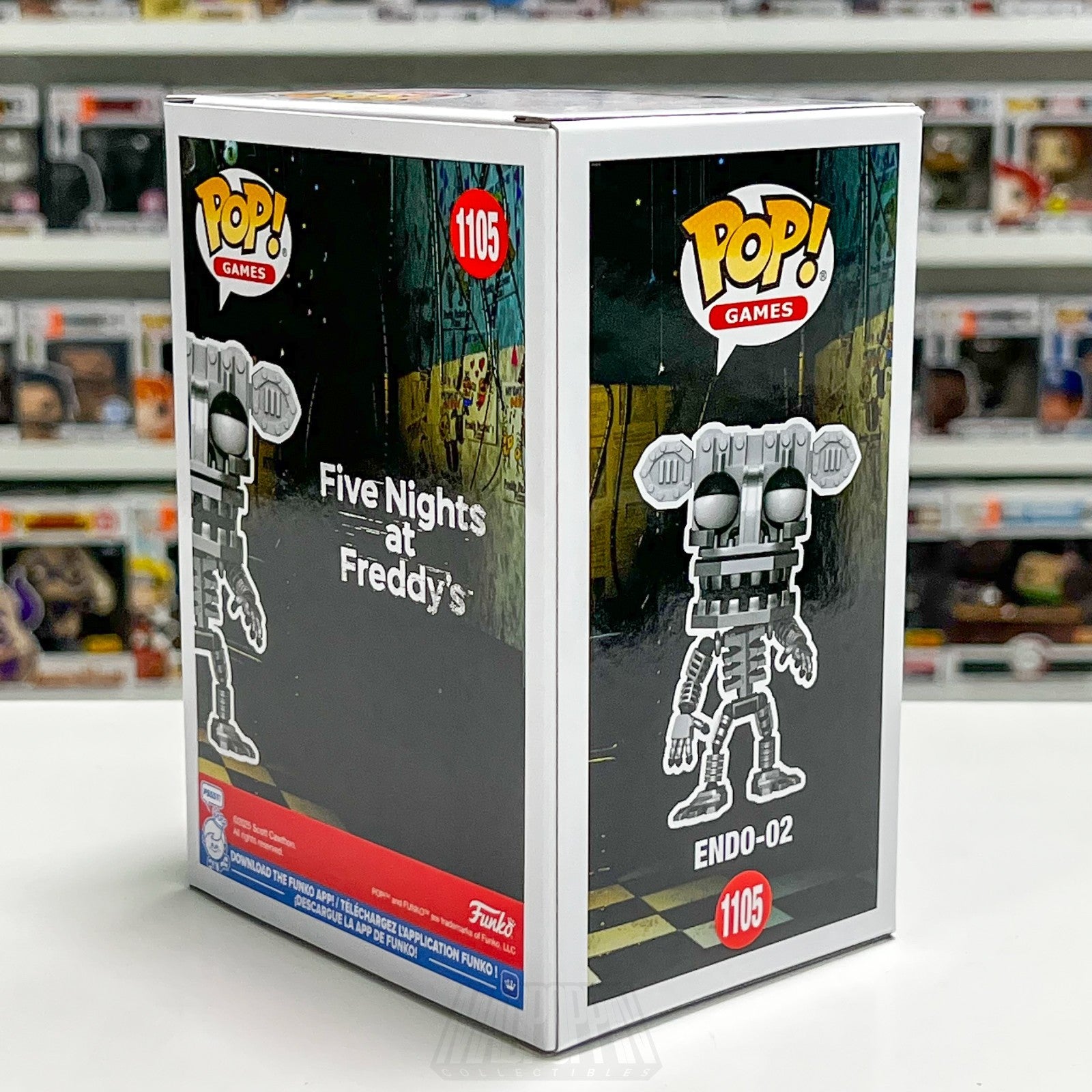 Funko Pop FNAF Five Nights Freddy's Endo-02 1105 NYCC Con Sticker Game Horror