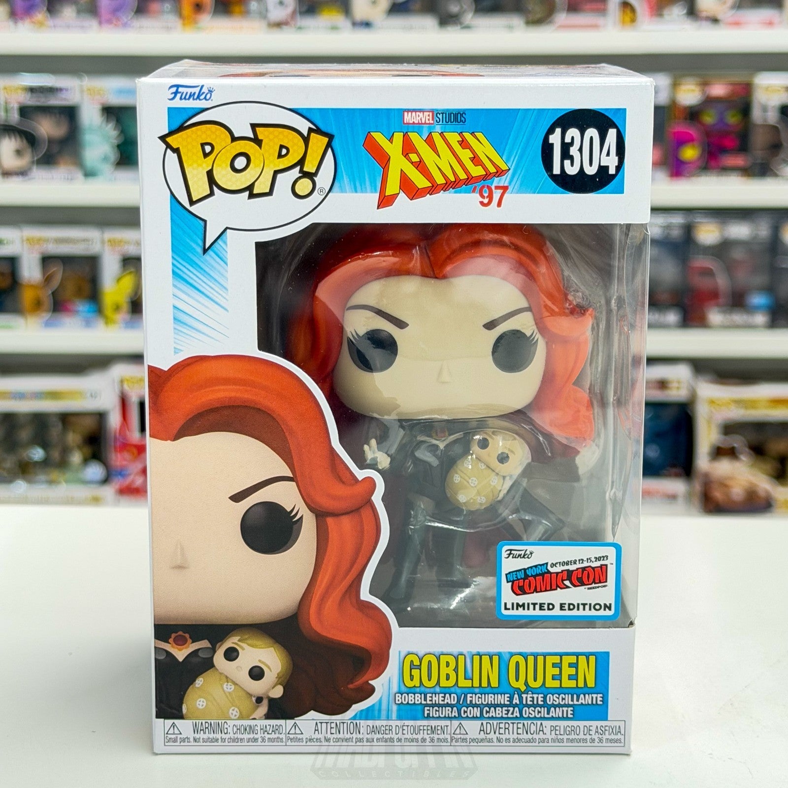 Funko Pop Marvel X-Men 97 Goblin Queen NYCC Official Sticker 1304 Vinyl Figure0