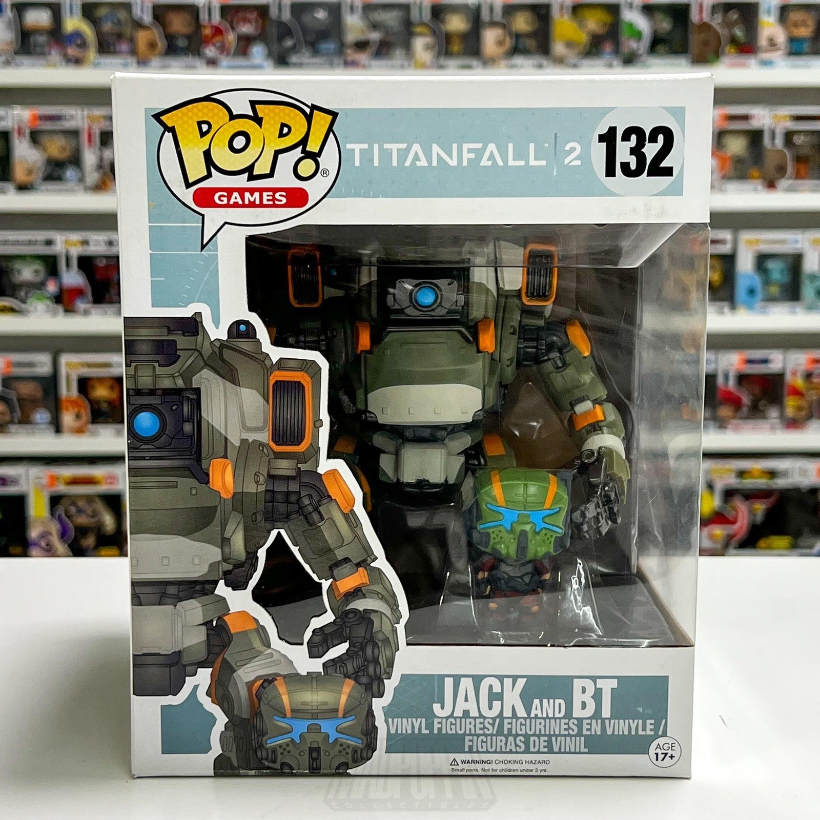 Funko Pop Video Games Titanfall 2 Jack and BT 132 Vaulted Vinyl Protector MINT