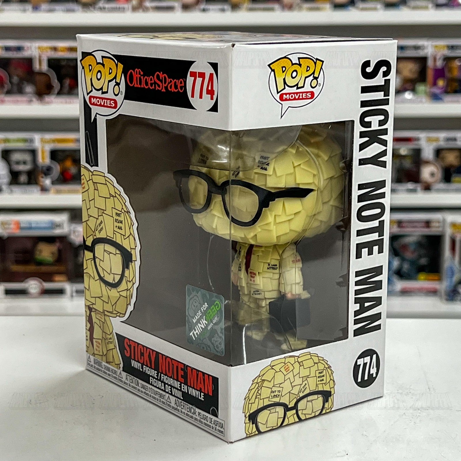 Funko Pop Movies Office Space Sticky Note Man #774 ThinkGeek Exclusive Vinyl