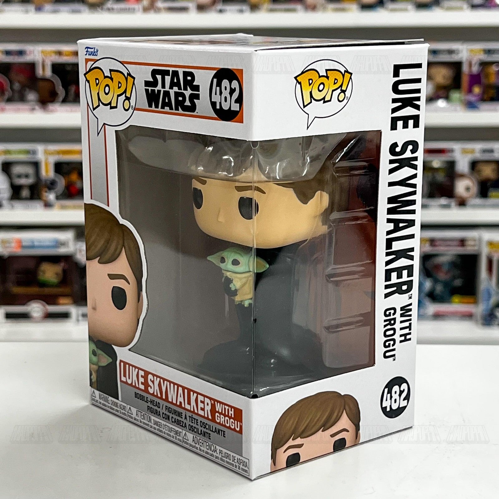 Funko Pop! Star Wars 482 Luke Skywalker with Grogu Mandalorian Figure Bobblehead