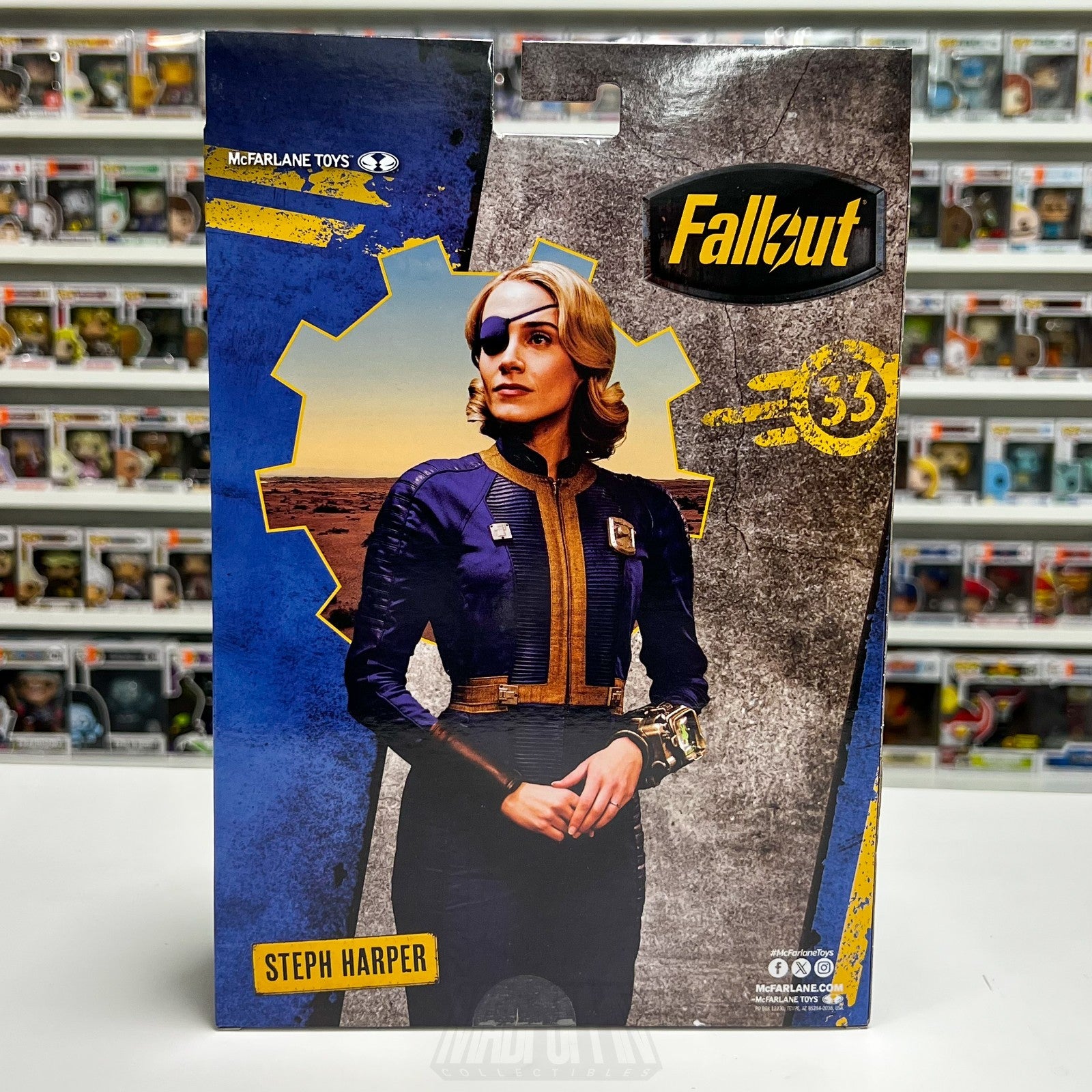 McFarlane Toys Fallout Steph Harper 7 Inch Action Figure Video Game Bethseda