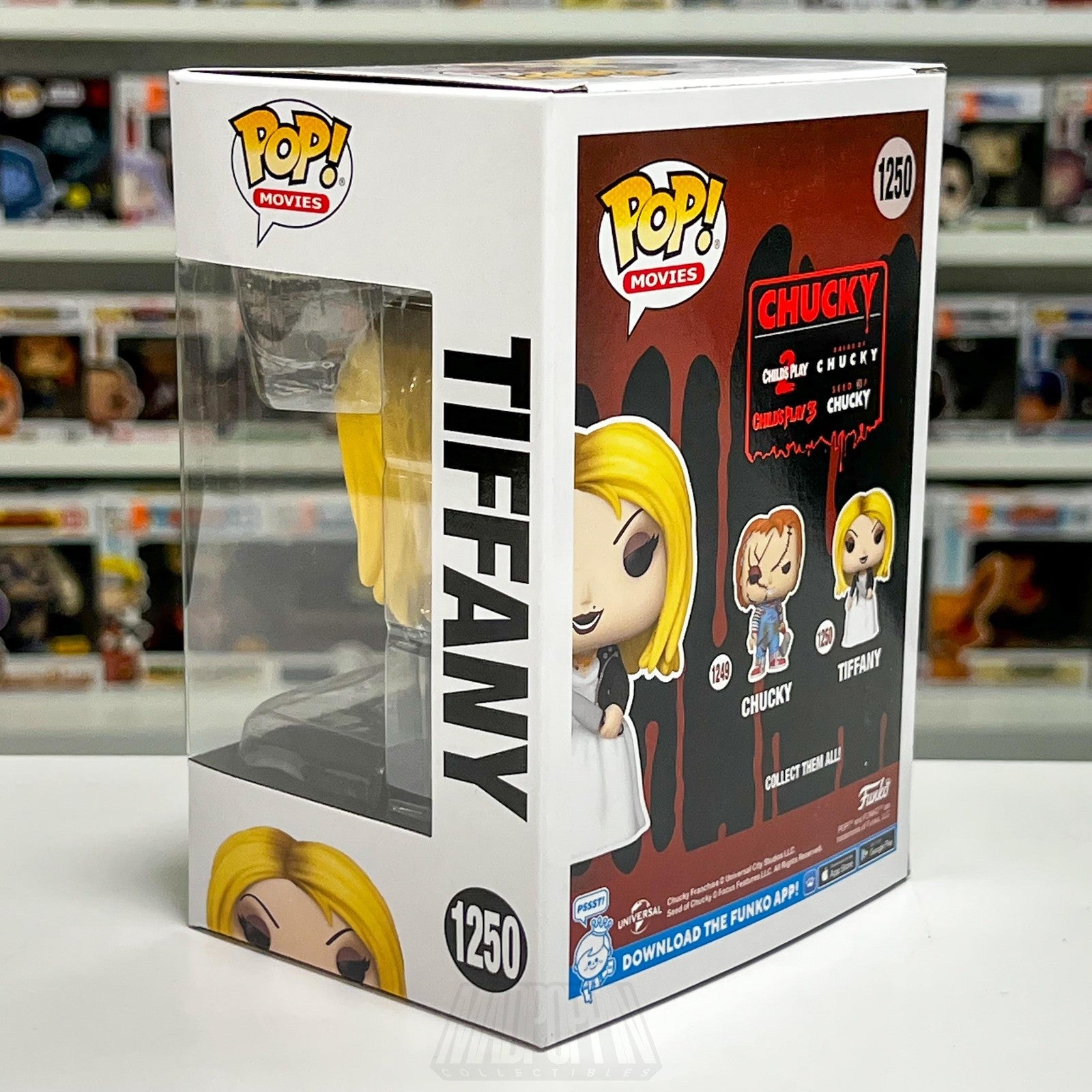 Funko Pop Movies Bride of Chucky Tiffany with Knife 1250 Vinyl Figure Horror New