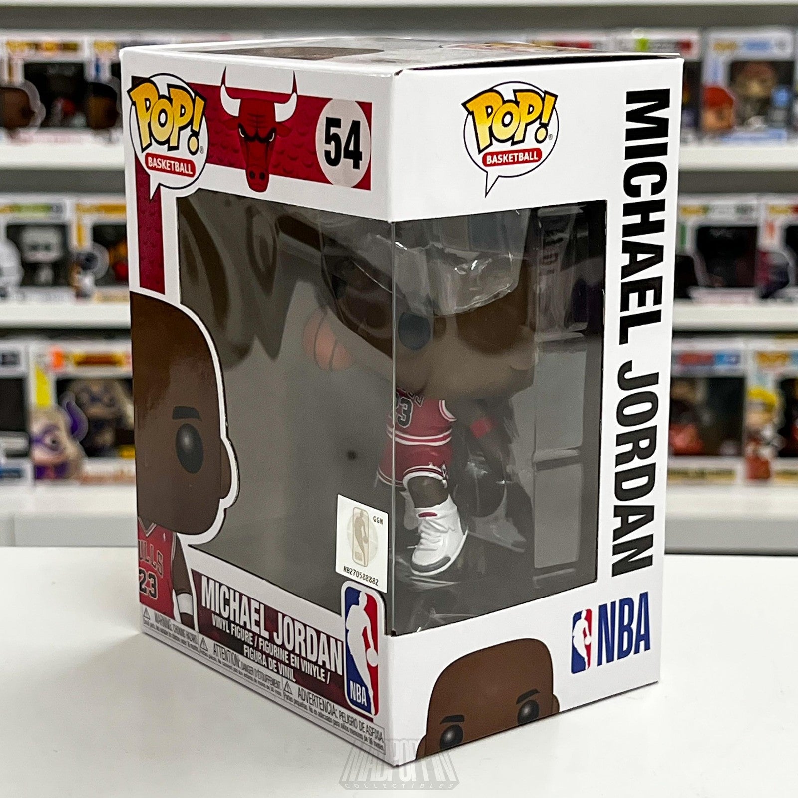 Chicago Bulls Michael Jordan Funko Pop Figure 54 NBA Basketball Vinyl