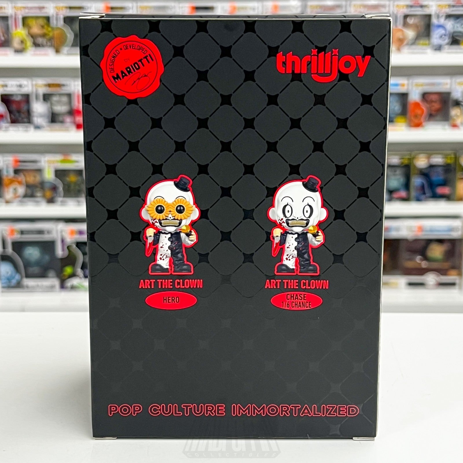 Thrilljoy PIX Art the Clown Hot Topic Scare Fair 2025 Bloody Clown Vinyl Figure3