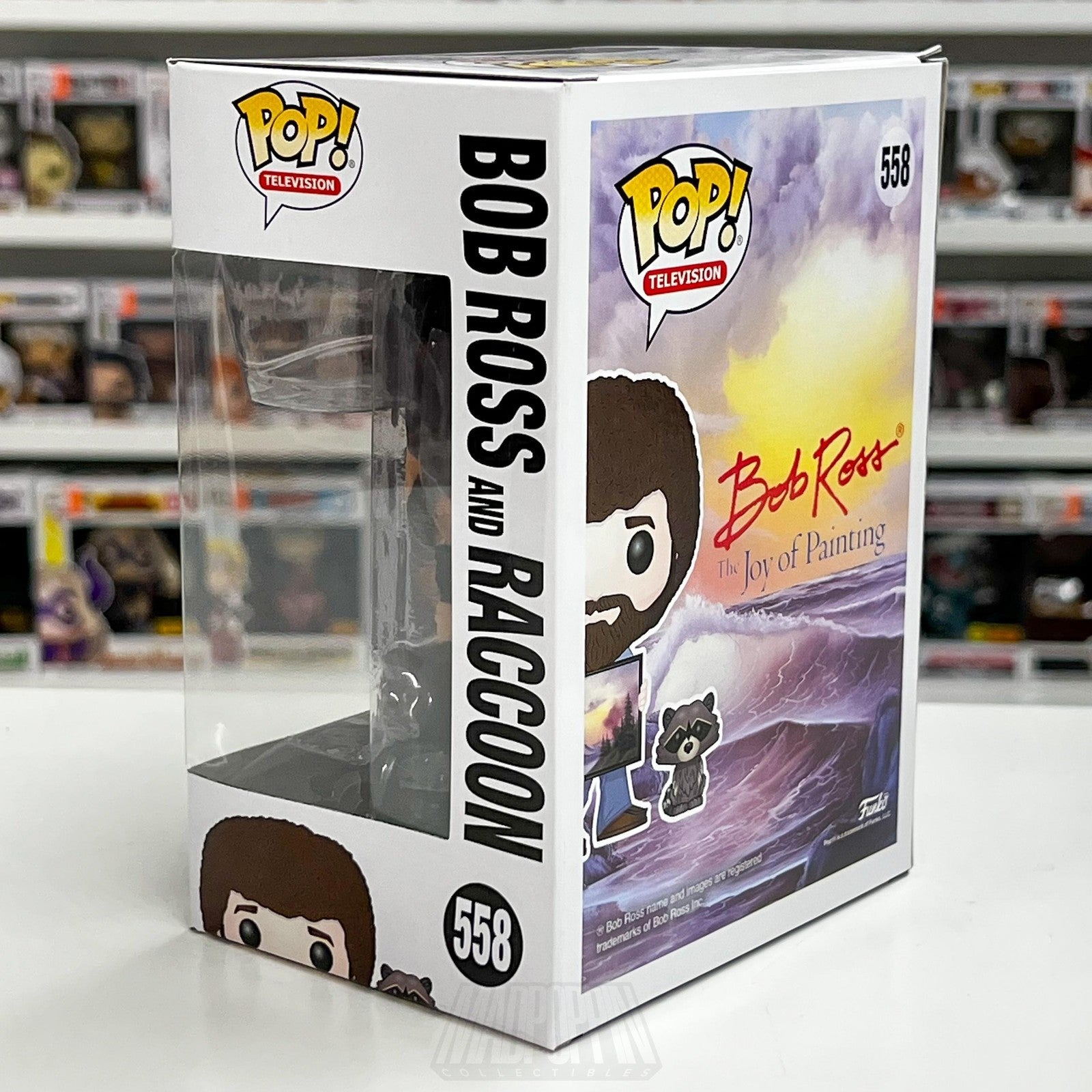 Funko Pop Television Bob Ross Raccoon 558 Joy of Painting Vinyl Figure Toy PBS