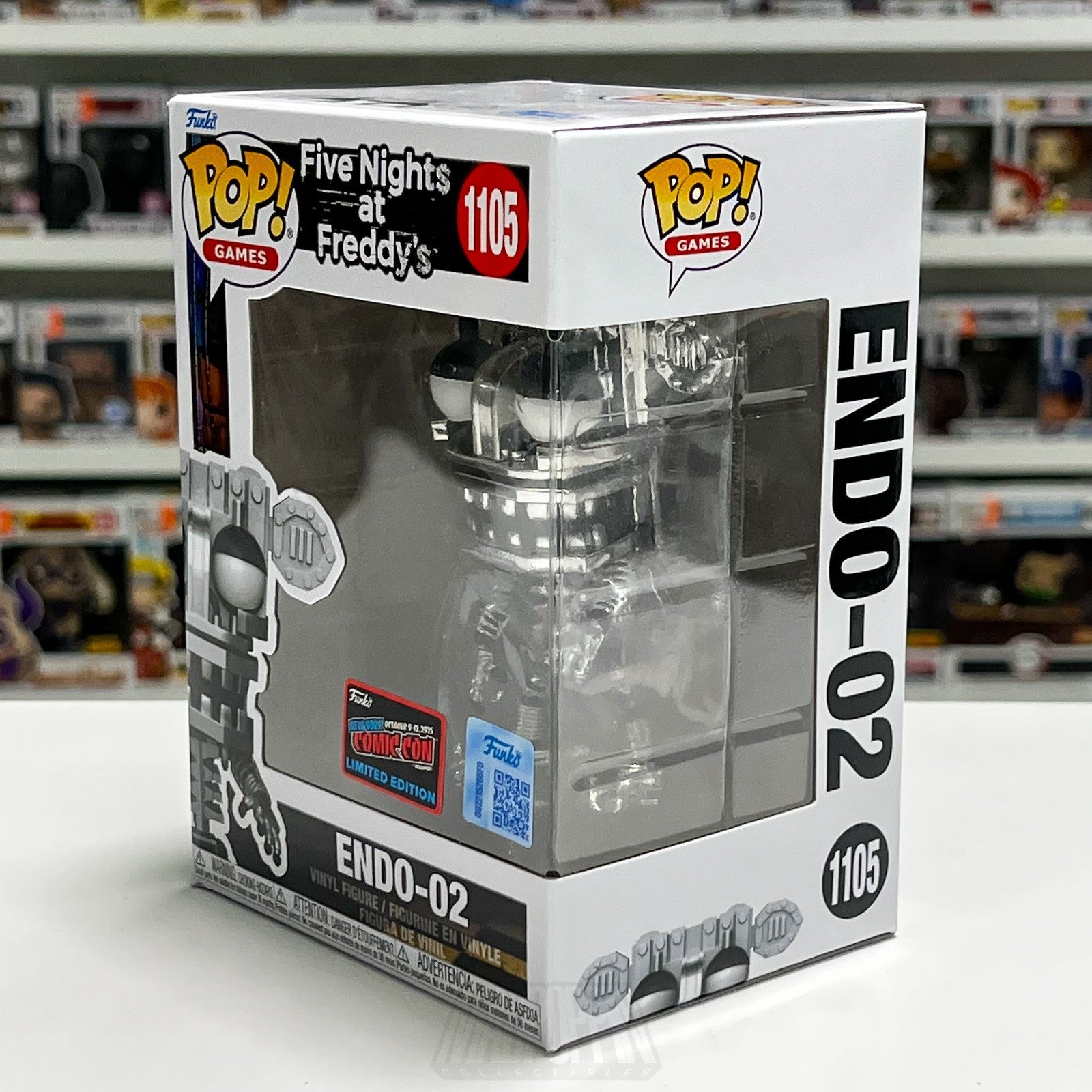 Funko Pop FNAF Five Nights Freddy's Endo-02 1105 NYCC Con Sticker Game Horror