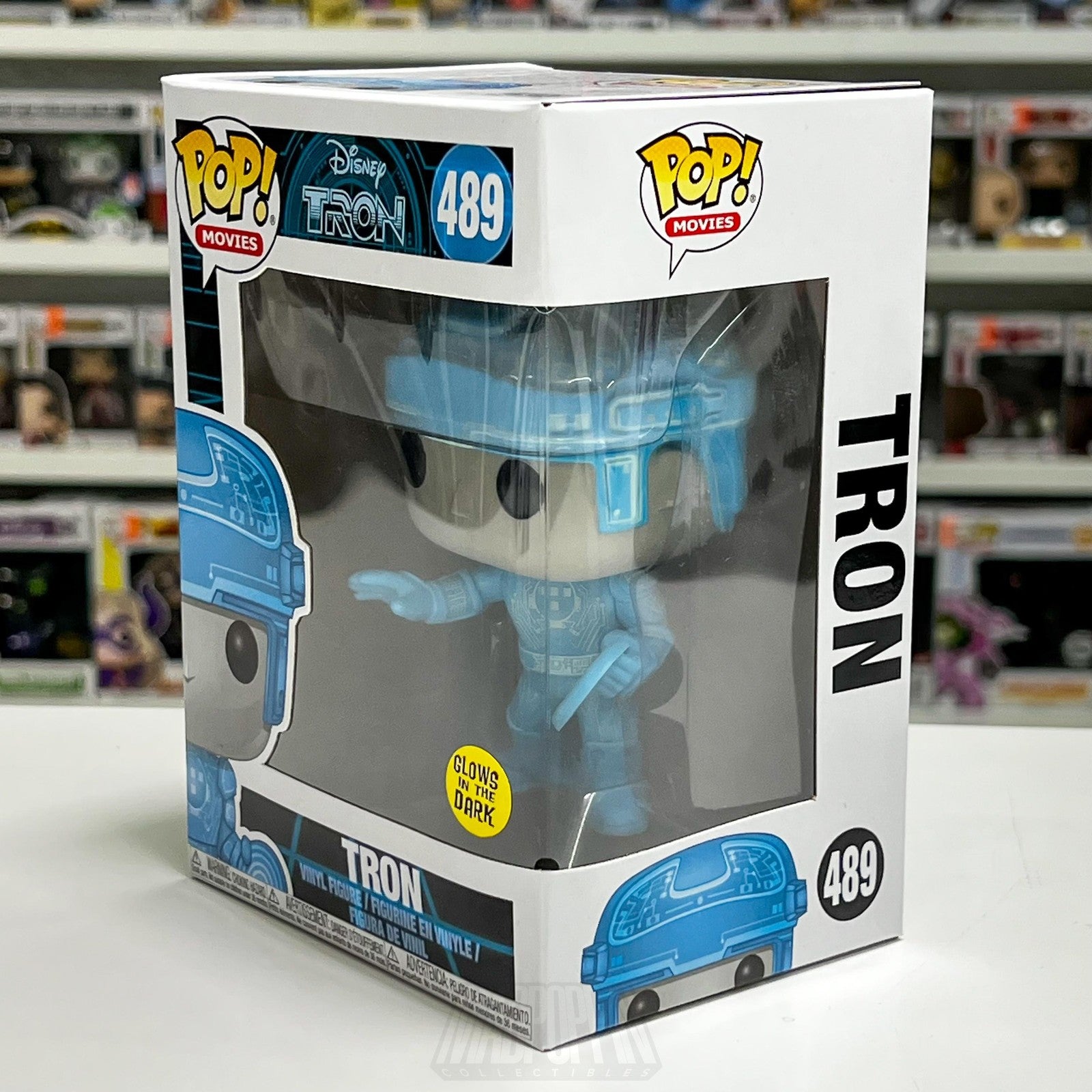 Funko Pop! Movies Disney Tron #489 Glow in the Dark GITD Vinyl Figure Toy SciFi