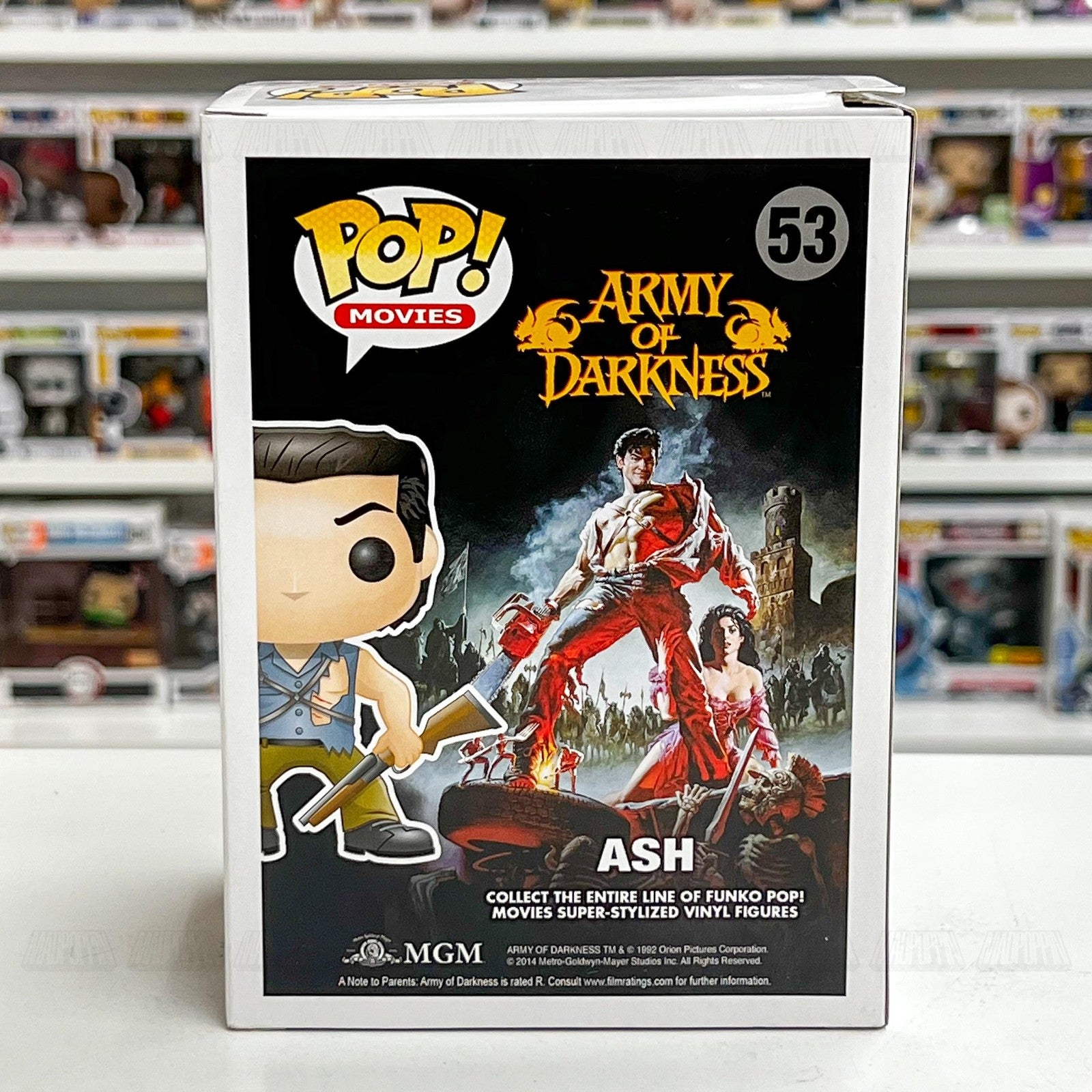 Funko Pop! Movies Army of Darkness Ash #53 Vinyl Figure Box Horror Evil Dead