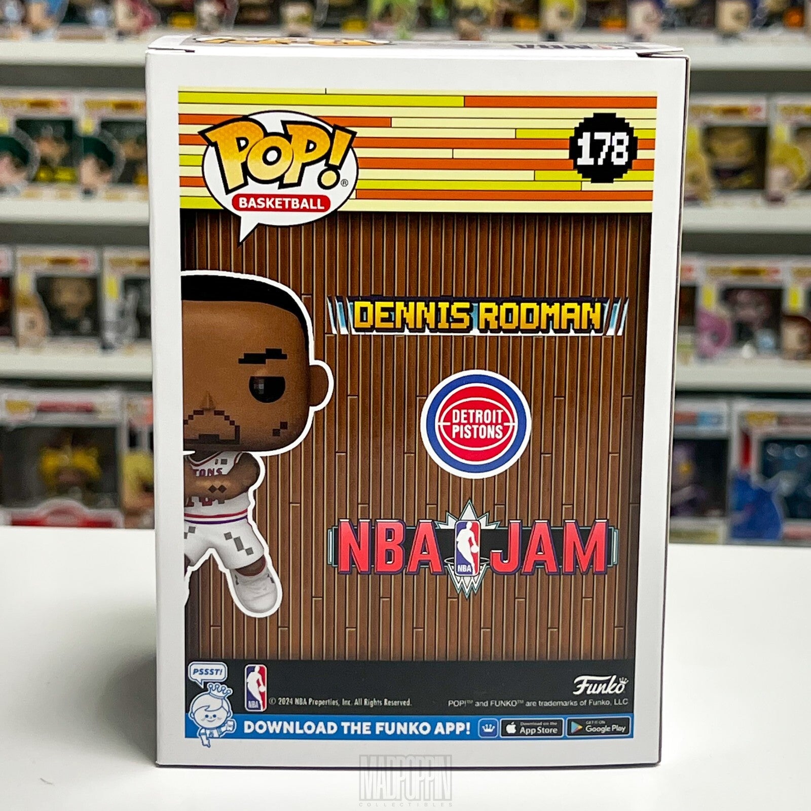Funko Pop Basketball Detroit Pistons NBA Jam Dennis Rodman 5000pcs Defense 178