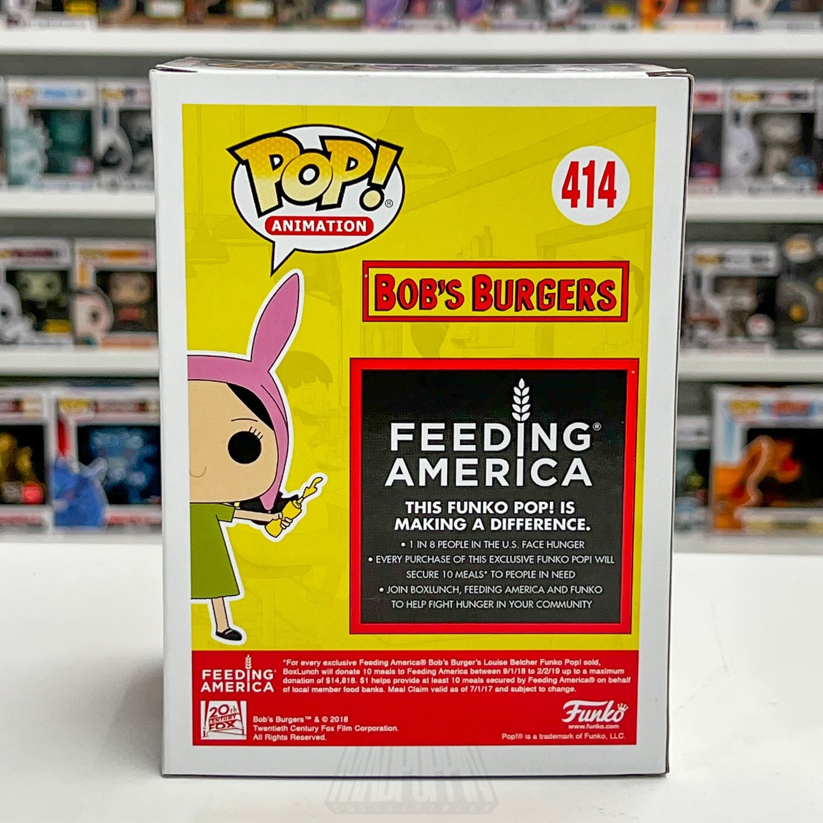 Funko Pop Animation Bobs Burgers Louise Belcher Ketchup Mustard BoxLunch 414 Toy3